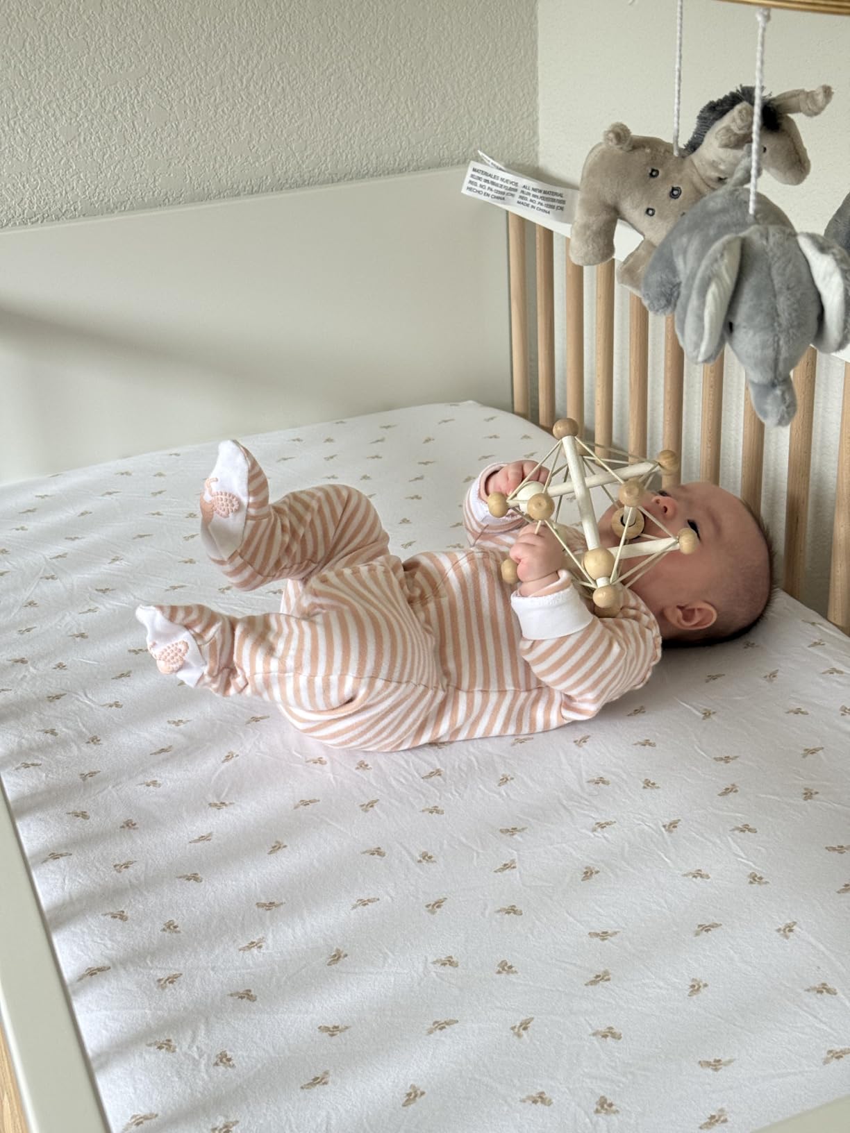 Manhattan Toy Skwish Natural Rattle and Teether Grasping Activity Toy customer photo 2