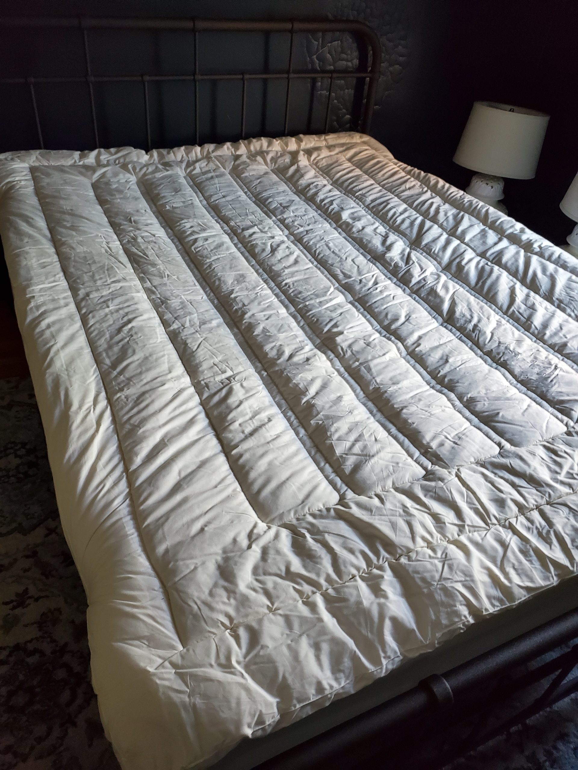 Sleep & Beyond 60 by 80-Inch Organic Merino Wool Mattress Topper Queen, Ivory customer photo 1