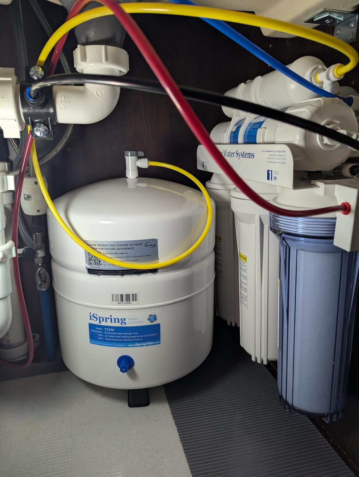 iSpring RCC7AK, NSF Certified, 75 GPD, Alkaline 6-Stage Reverse Osmosis System, pH+ Remineralization RO Water Filter System Under Sink, Patented Top-Mounted Faucet Design for Easy Installation customer photo 2