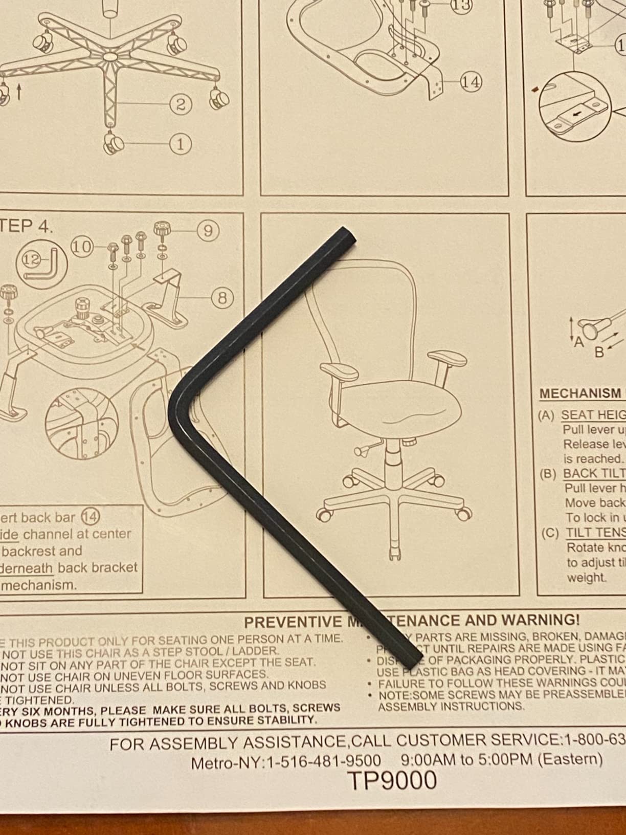 Tempur-Pedic TP9000 Mesh Swivel Task Chair, Black customer photo 2