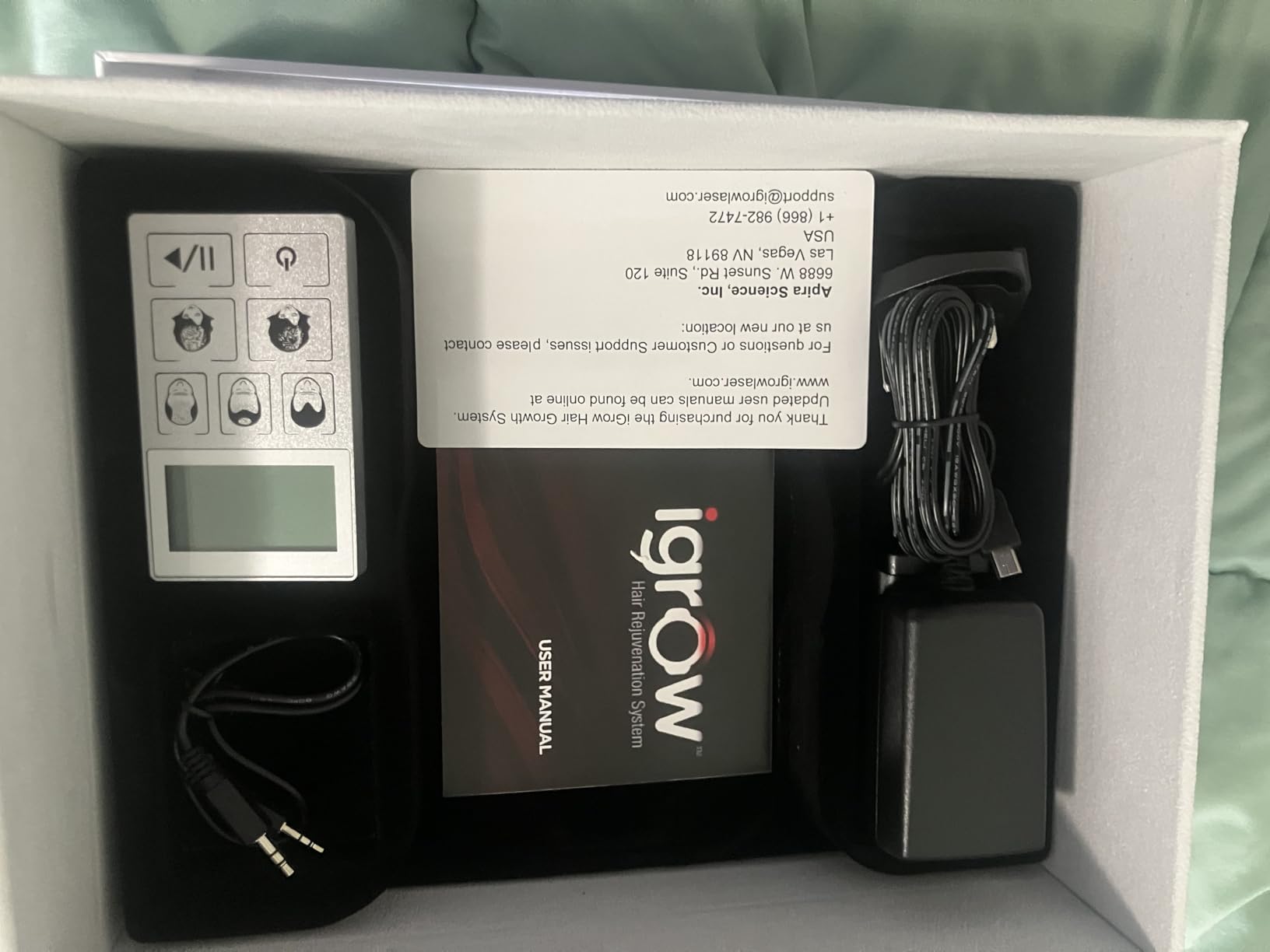 iGrow Laser Hair Growth System - Red Light Helmet Therapy, Clinically Proven, FDA Cleared Laser Cap Hair Growth for Men & Women customer photo 2