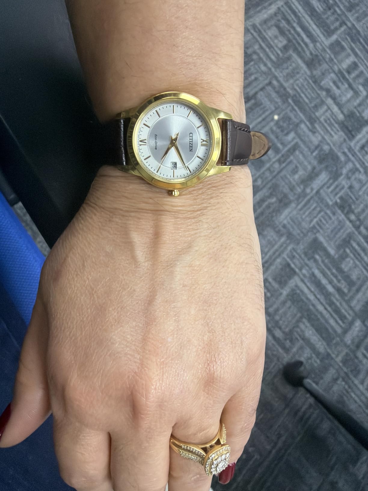 Ladies' Eco-Drive Classic Leather Strap Watch with 3-Hand Date customer photo 1