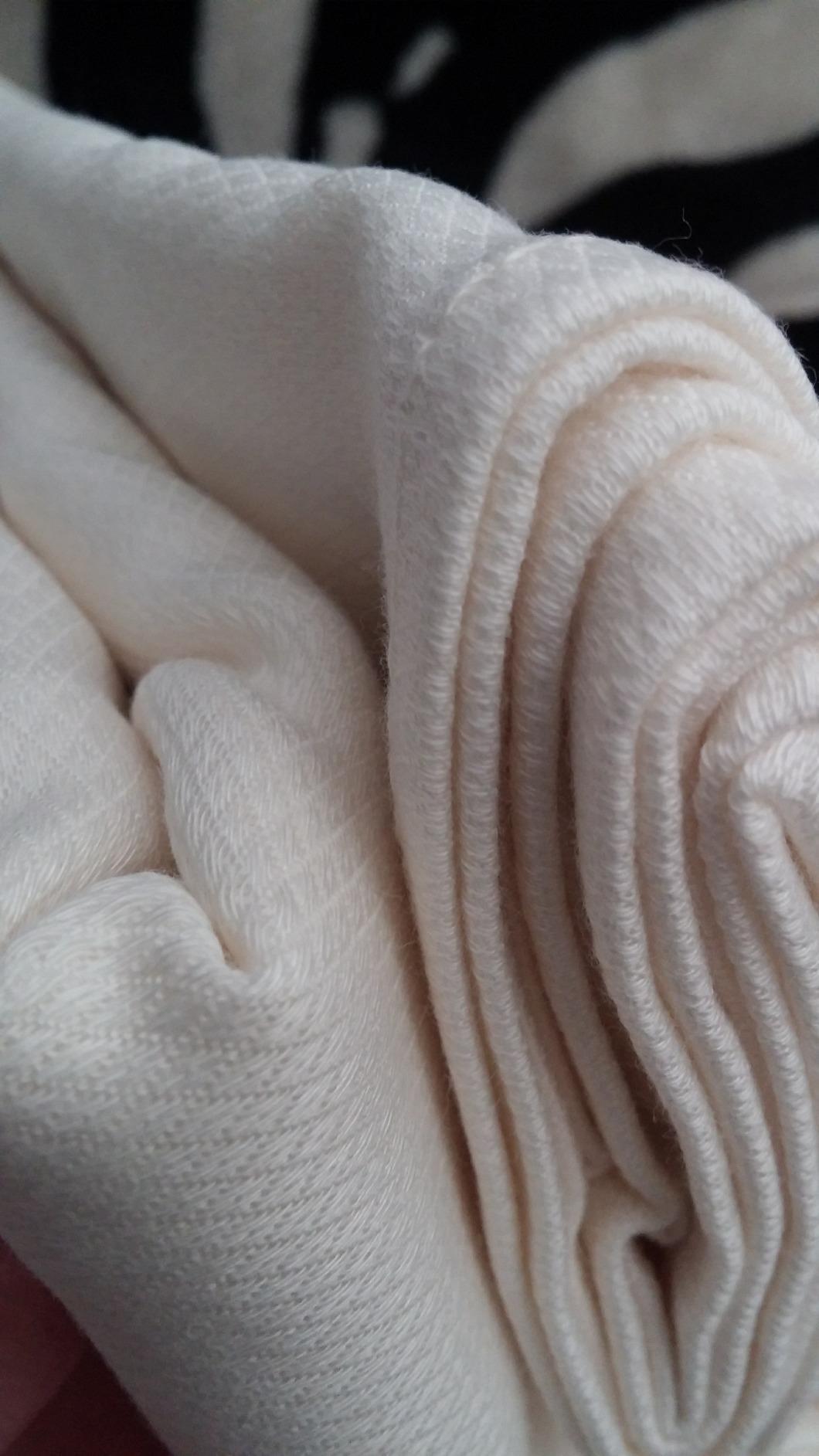 OsoCozy Bamboo/Organic Cotton Flat Cloth Diapers - Birdseye Weave - 32 x 35 Inch, Super Soft 70% Bamboo, 30% Organic Cotton, Unbleached Natural Color. 6 Count customer photo 2