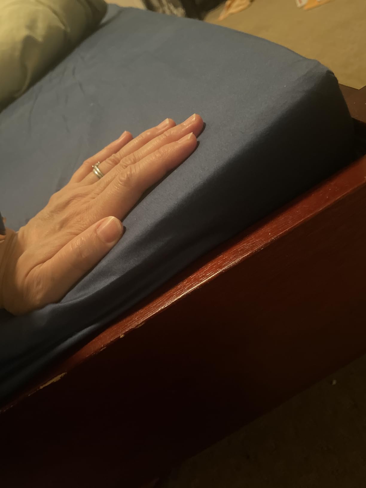 Pure Green Natural Latex Mattress Topper - Firm - 2 Inch - Queen Size (GOLS Certified Organic) customer photo 2