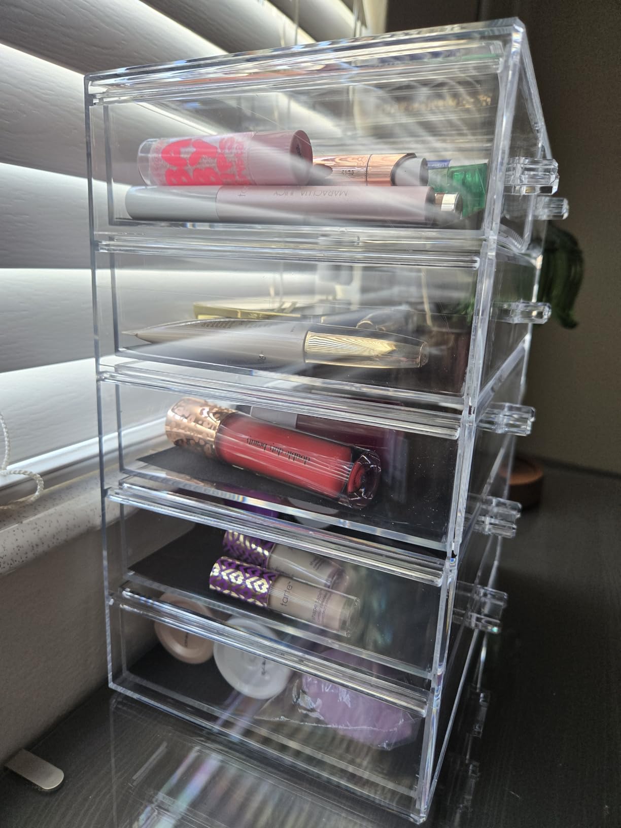 Sorbus Acrylic Makeup Organizer Set, 6-Drawer Vanity & Countertop Cosmetic Storage with Small & Wide Drawers, Clear Makeup Storage for Brushes, Lipsticks, Jewelry customer photo 1