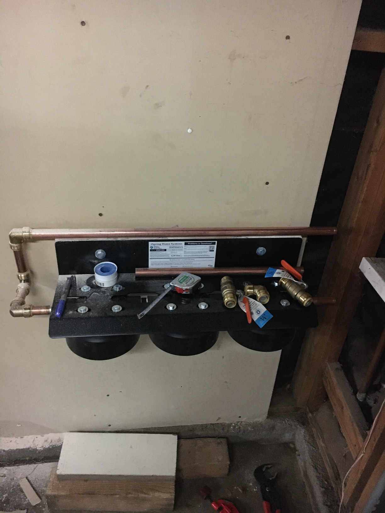 iSpring Whole House Water Filter System, Reduces Iron, Manganese, Chlorine, Sediment, Taste, and Odor, 3-Stage Iron Filter Whole House, Model: WGB32BM customer photo 2