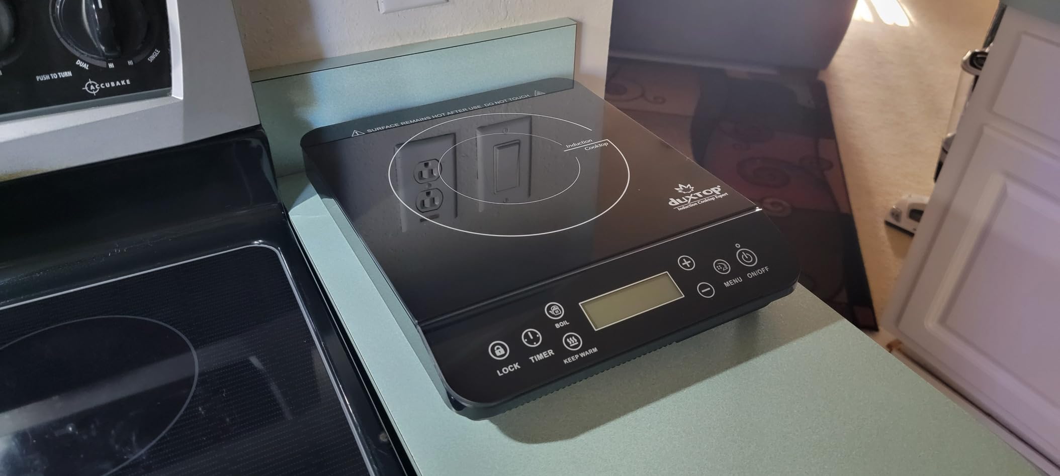 Duxtop Portable Induction Cooktop, Countertop Burner 1800W Silver 9600LS customer photo 2