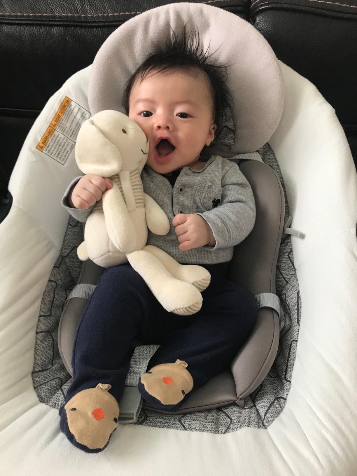 Super Soft Organic Cotton Baby First Friend (Hello! Puppy) Attachment Doll for Baby, Pillow Buddy, Plush Animal Toys, Organic Toys, Stuffed Animal Puppy 12.5 inches, Perfect customer photo 1
