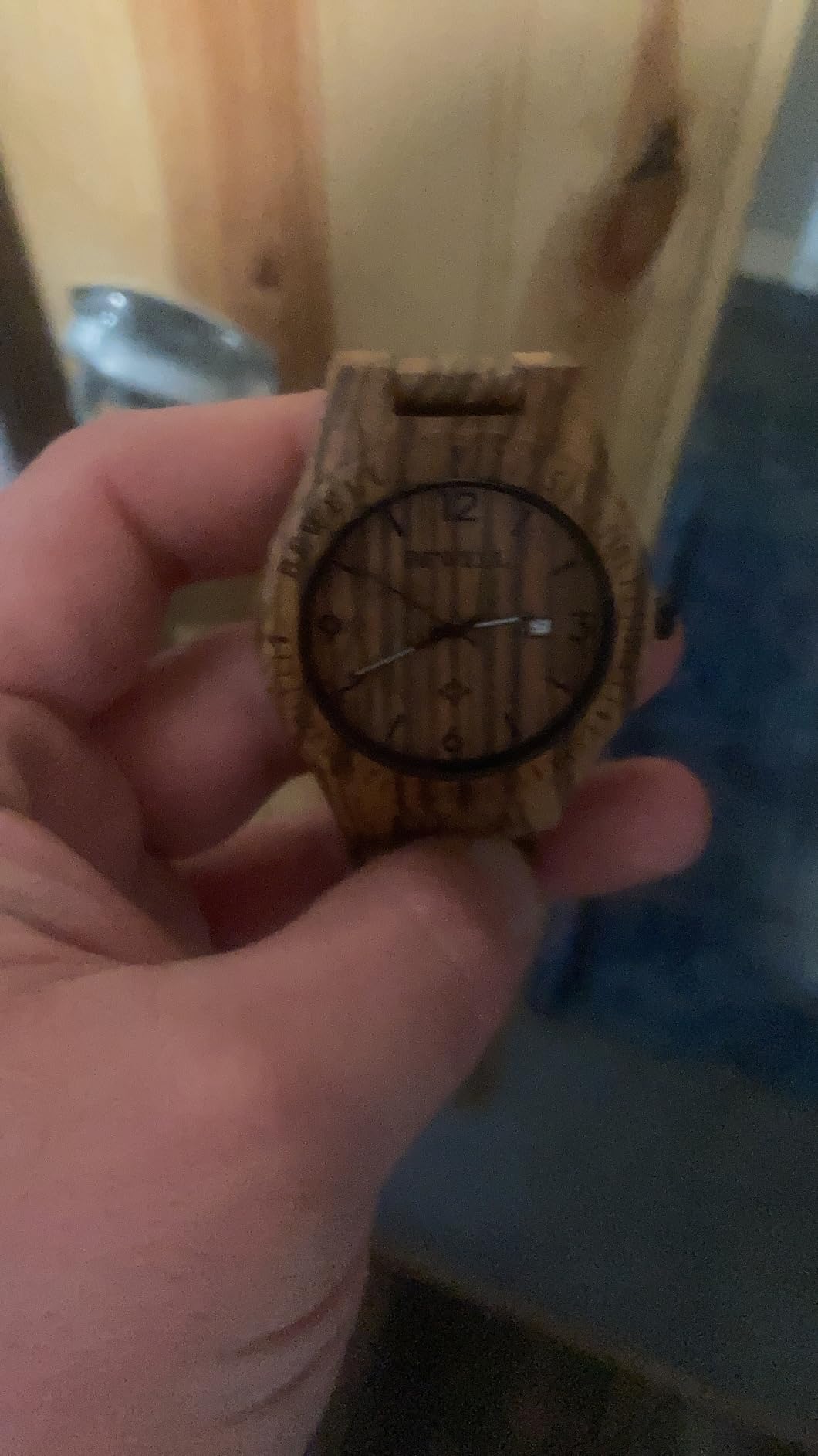 BEWELL ZS-W086B Wooden Watch Men Gifts Handmade Date Display Quartz Movement Analog Lightweight Wood Wrist Watches customer photo 1
