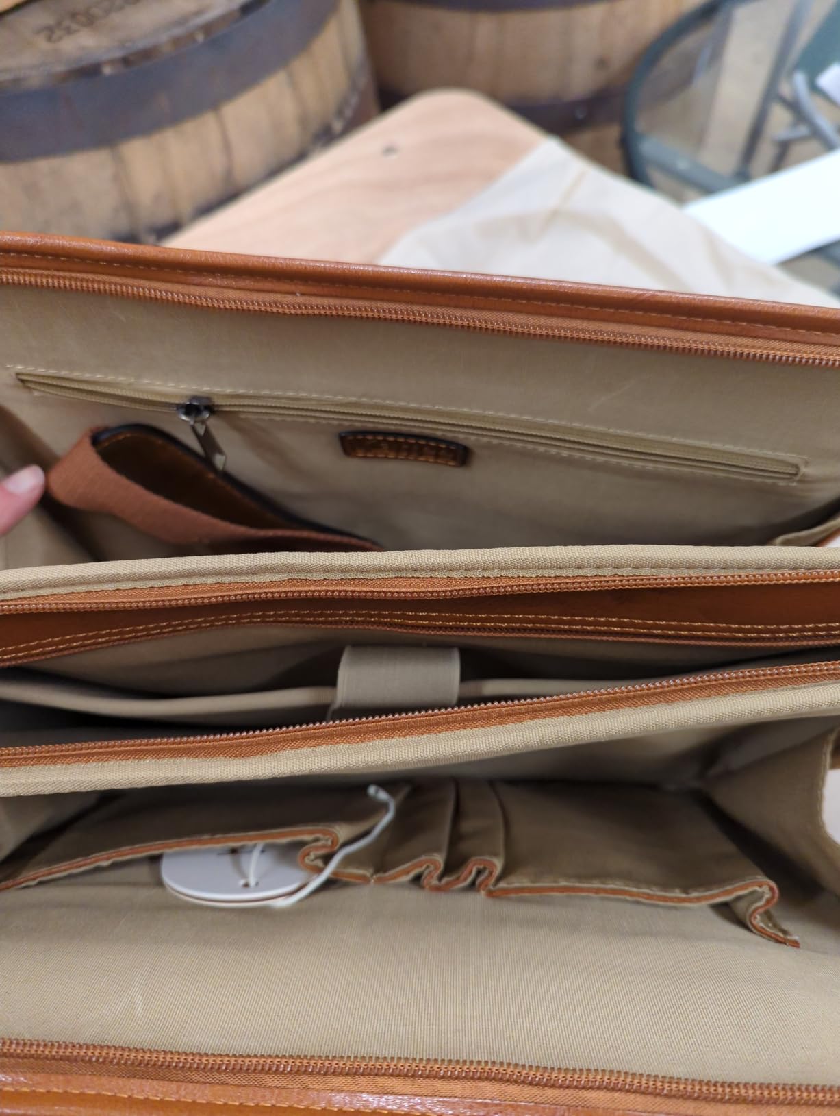 Kattee Genuine Leather Briefcase for Women, Large Capacity Laptop Bag with Luggage Tag customer photo 1