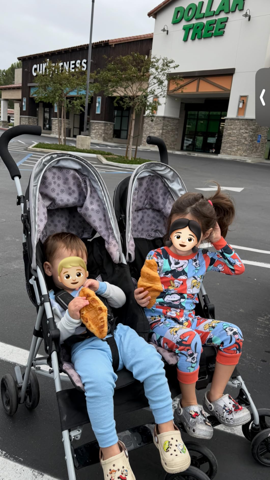 Jeep Scout Double Stroller, Charcoal Galaxy customer photo 2