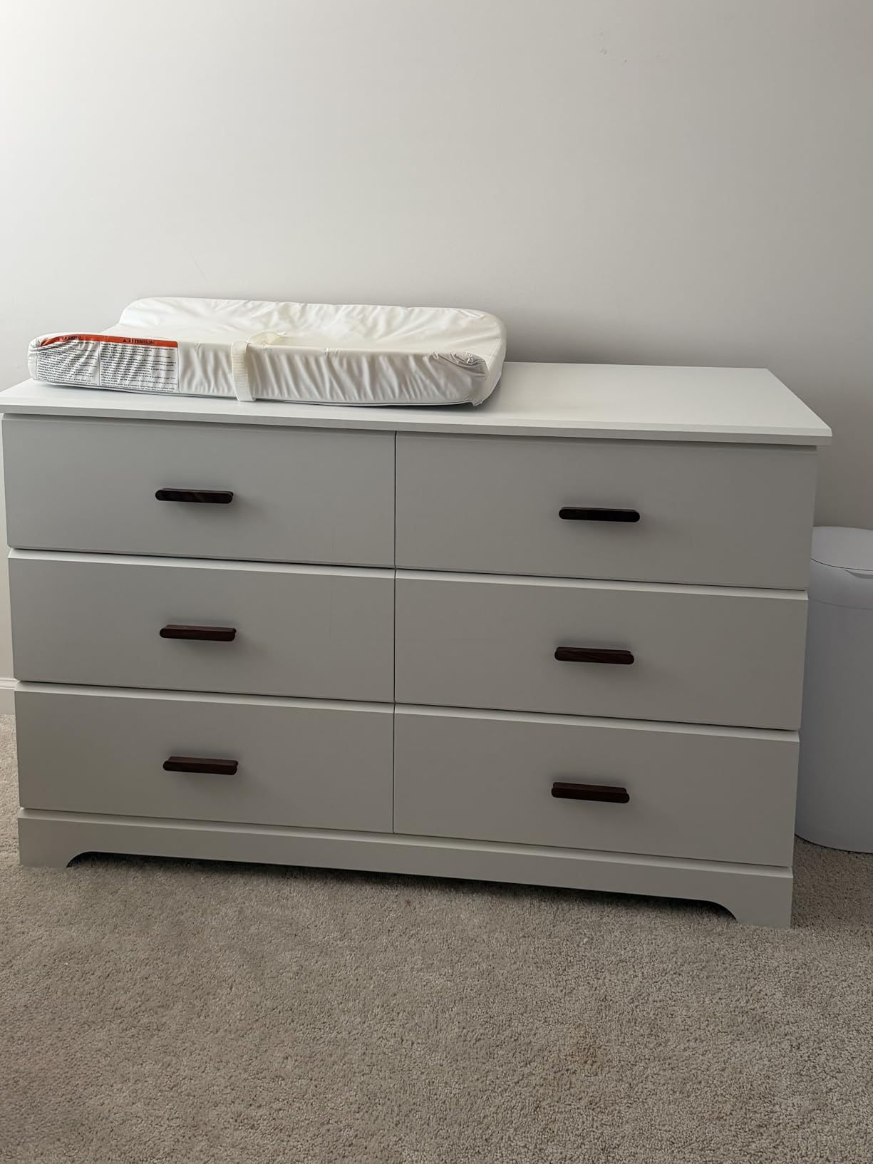 Storkcraft Brookside 6-Drawer Dresser (White) - GREENGUARD Gold Certified, Kids & Nursery Storage Chest, Safety Interlocking Drawers, Pre-Installed Tracks customer photo 2
