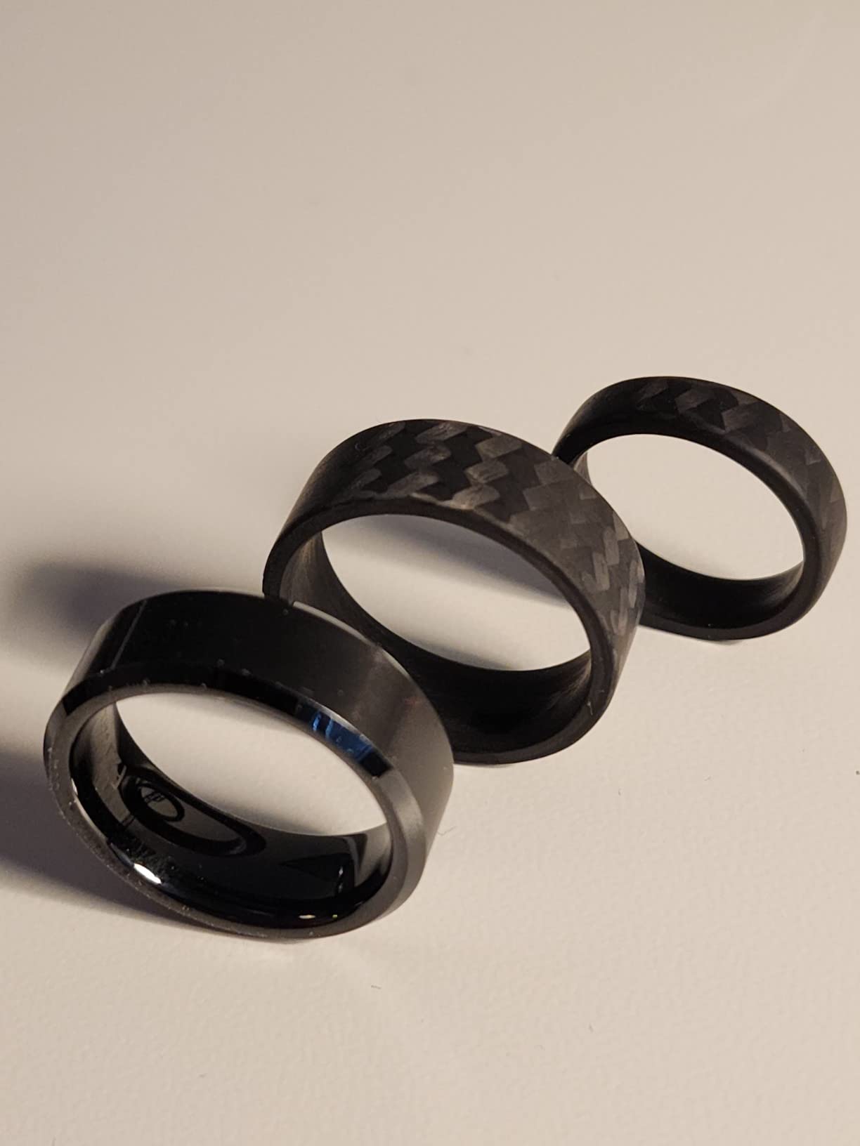 Carbon Fiber Twill Mens Wedding Ring | Matte Finish | Durable | Handmade in USA customer photo 1