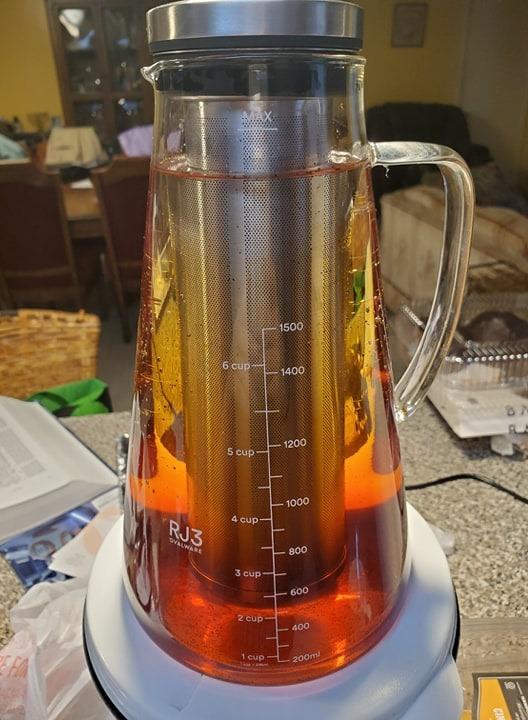 OVALWARE Airtight Cold Brew Iced Coffee Maker Pitcher with Removable Stainless Steel Filter customer photo 2