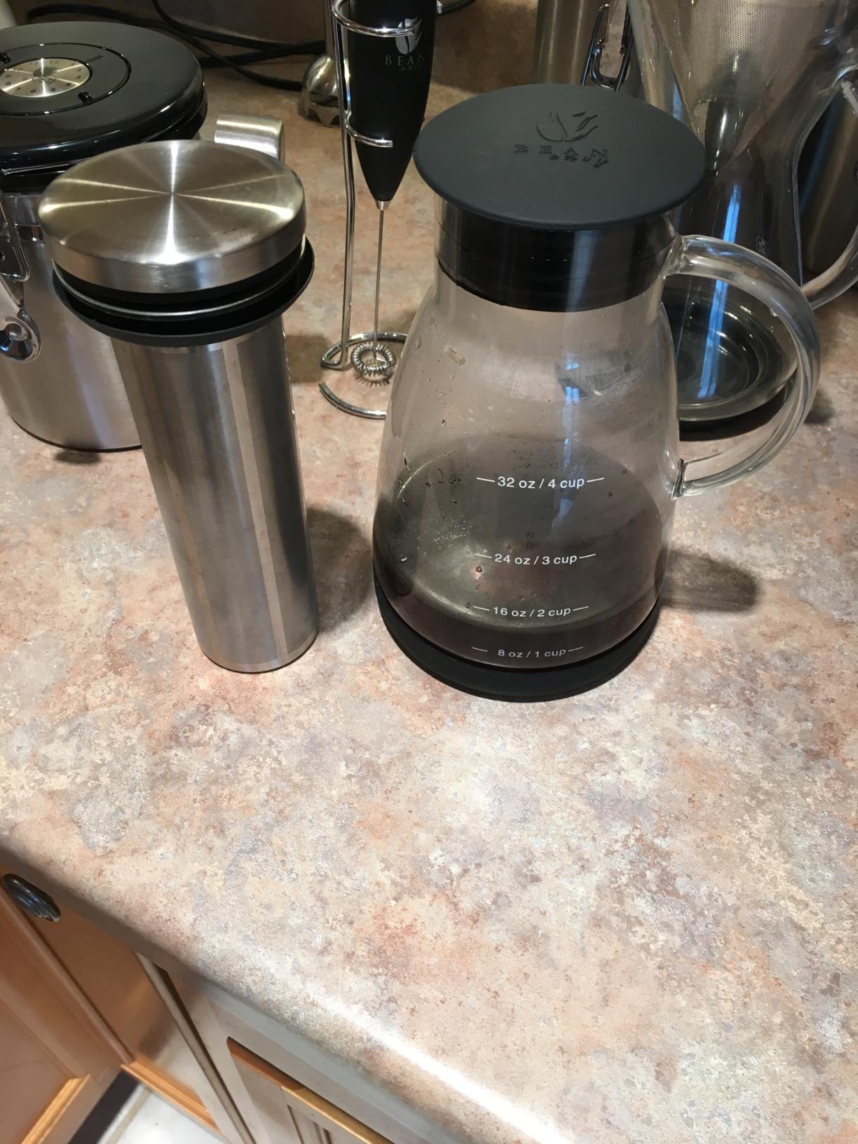 Bean Envy Cold Brew Coffee Maker - 32 oz Glass Coffee Cold Brew Maker and Pitcher customer photo 1