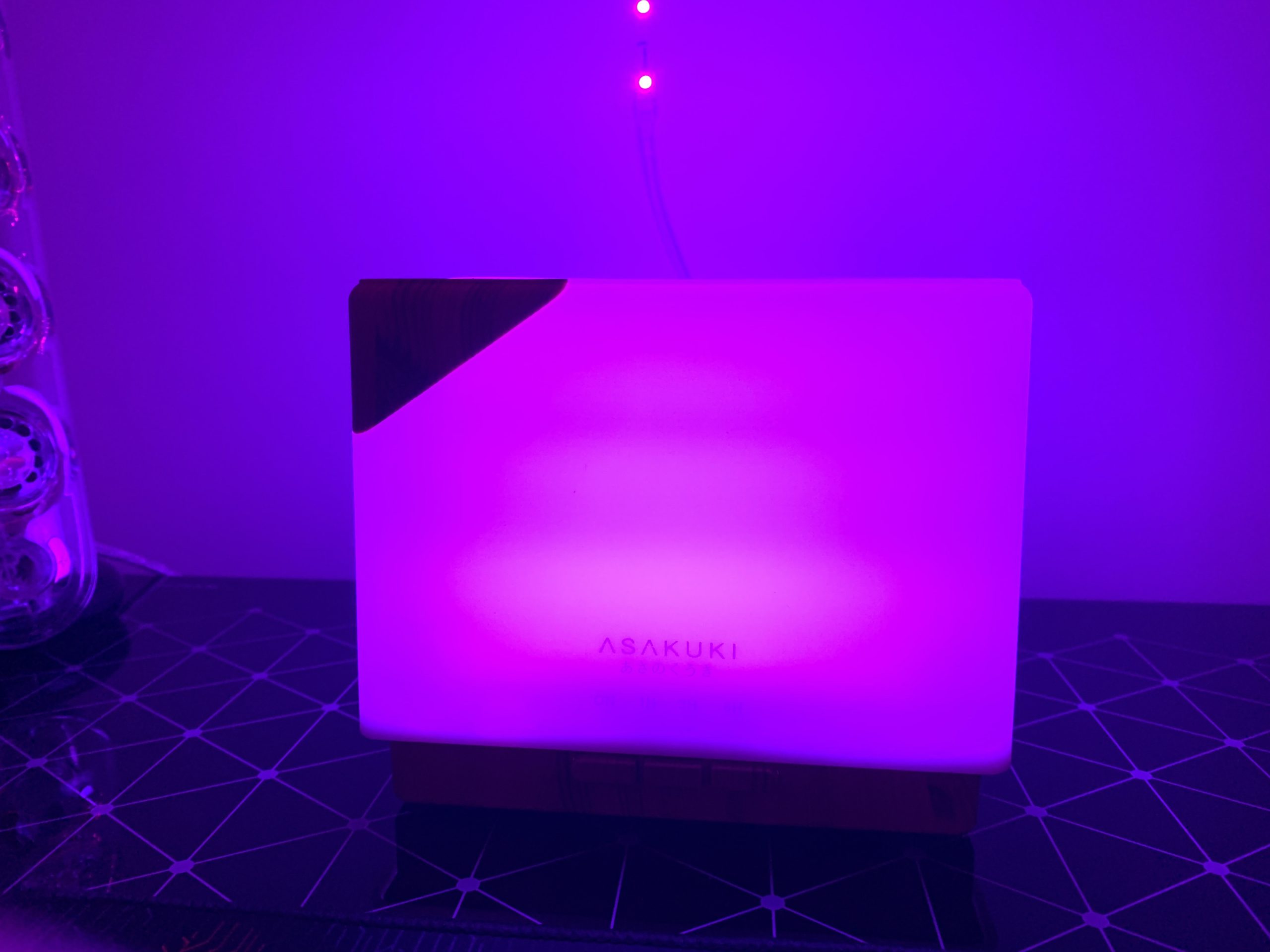 ASAKUKI Essential Oil Diffuser for Home, Large 700 ml Humidifier with Automatic Shut-Off, Scent Aromatherapy Diffuser with 7 LED Lights for Living Room, Kitchen, Bedroom, Hotel - Yellow customer photo 1