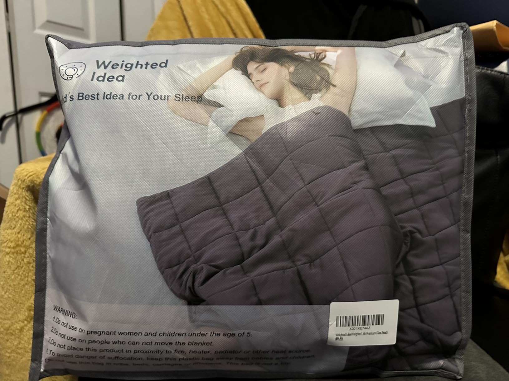 Weighted Idea Weighted Blanket for Adults (Dark Grey,60