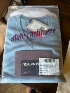 Women's Essential V-Neck Sweater 100% Pure Cashmere Classic Long Sleeve Pullover customer photo 1