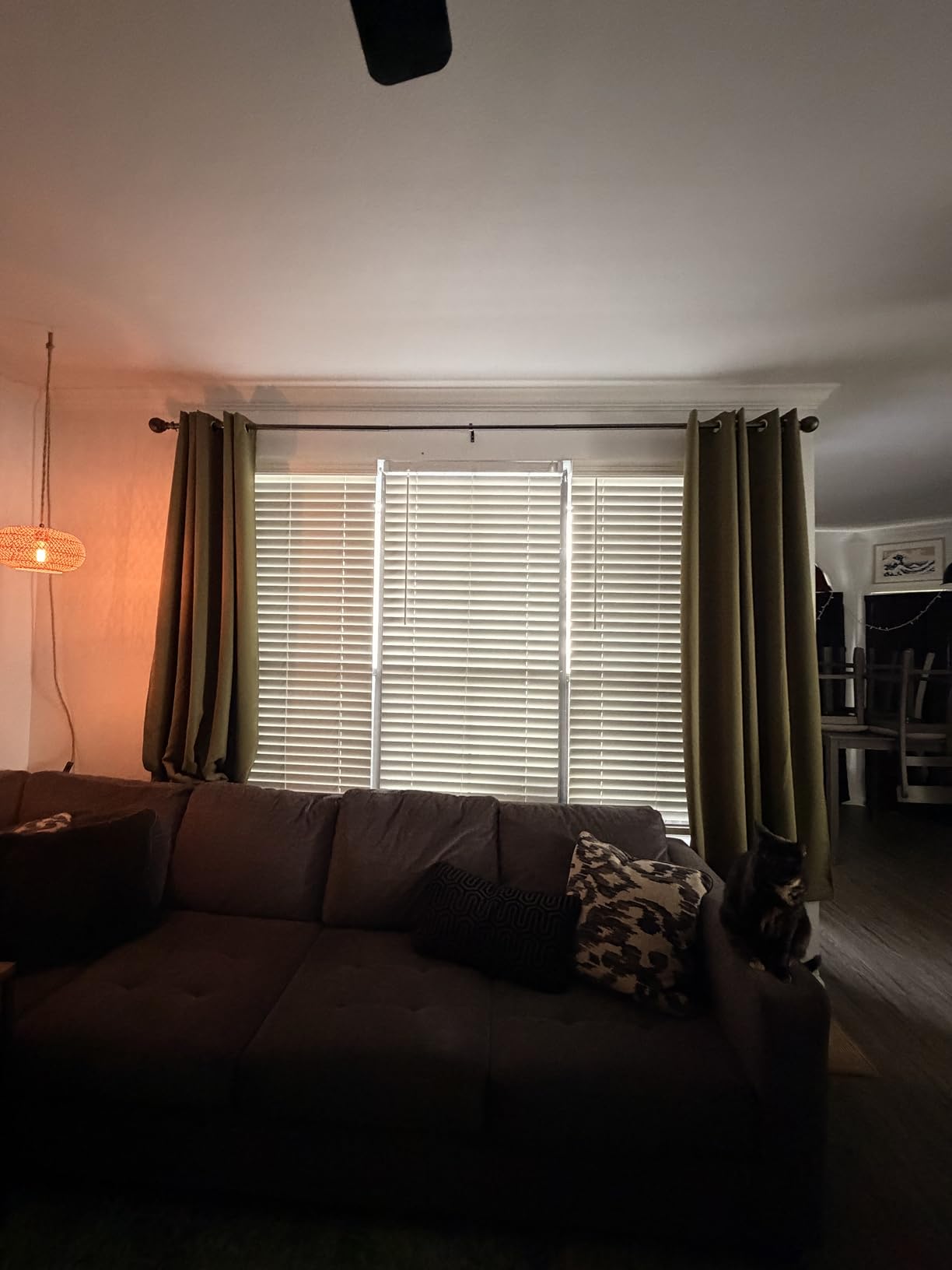 NICETOWN 100% Blackout Window Curtain Panels, Cold and Full Light Blocking Drapes with Black Liner for Nursery, 84 inches Drop Thermal Insulated Draperies (White, 2 Pieces, 52 Wide Each Panel) customer photo 2