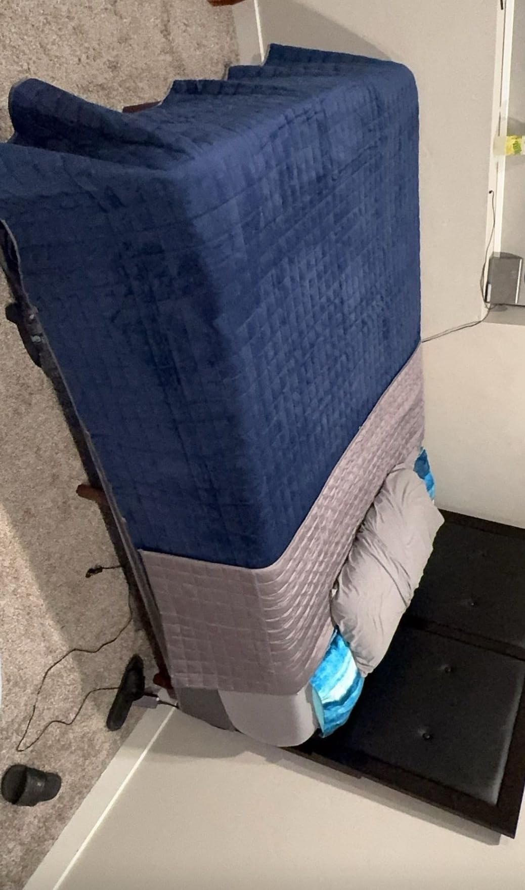 YnM Cooling Weighted Blanket for Adults, 20lbs Heavy Bed Throw for One Person of 190lbs, Perfect for Hot Sleepers or Warm Climates with Rayon/Glass Beads(60x80 Inches, Queen Bed, Sea Grass) customer photo 1