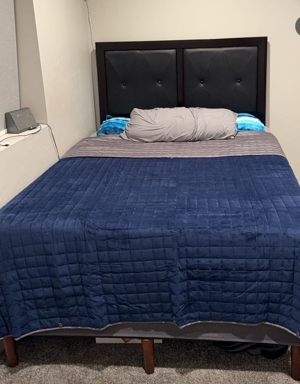YnM Cooling Weighted Blanket for Adults, 20lbs Heavy Bed Throw for One Person of 190lbs, Perfect for Hot Sleepers or Warm Climates with Rayon/Glass Beads(60x80 Inches, Queen Bed, Sea Grass) customer photo 2