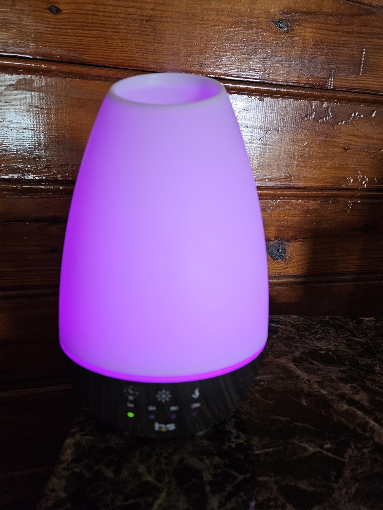 HealthSmart 500ML Essential Oil Diffuser for Large Rooms, Cool Mist Humidifier and Aromatherapy Diffuser, Adjustable Timer, Mist Mode and 7 LED Light Colors, White (Pack of 1) customer photo 2