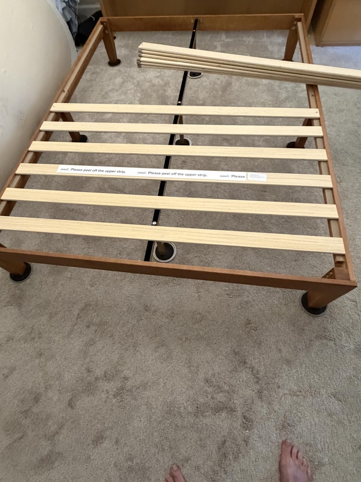 Mellow Naturalista Classic - 12 Inch Solid Wood Platform Bed with Wooden Slats, No Box Spring Needed, Easy Assembly, Queen, Pine customer photo 2