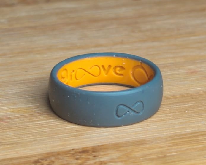 Groove Life Solid Silicone Ring - Breathable Rubber Wedding Rings for Men, Lifetime Coverage, Unique Design, Comfort Fit Ring customer photo 2