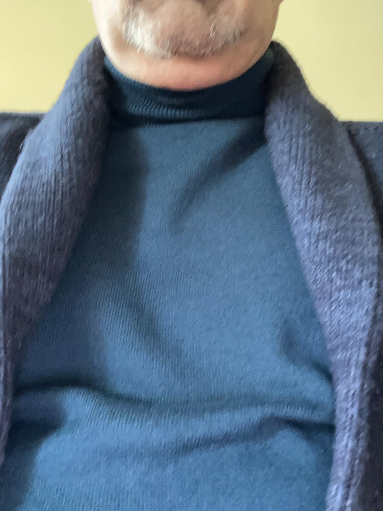 Men's Essential Knit Turtleneck Sweater 100% Merino Wool Long Sleeve Roll Neck Pullover customer photo 1
