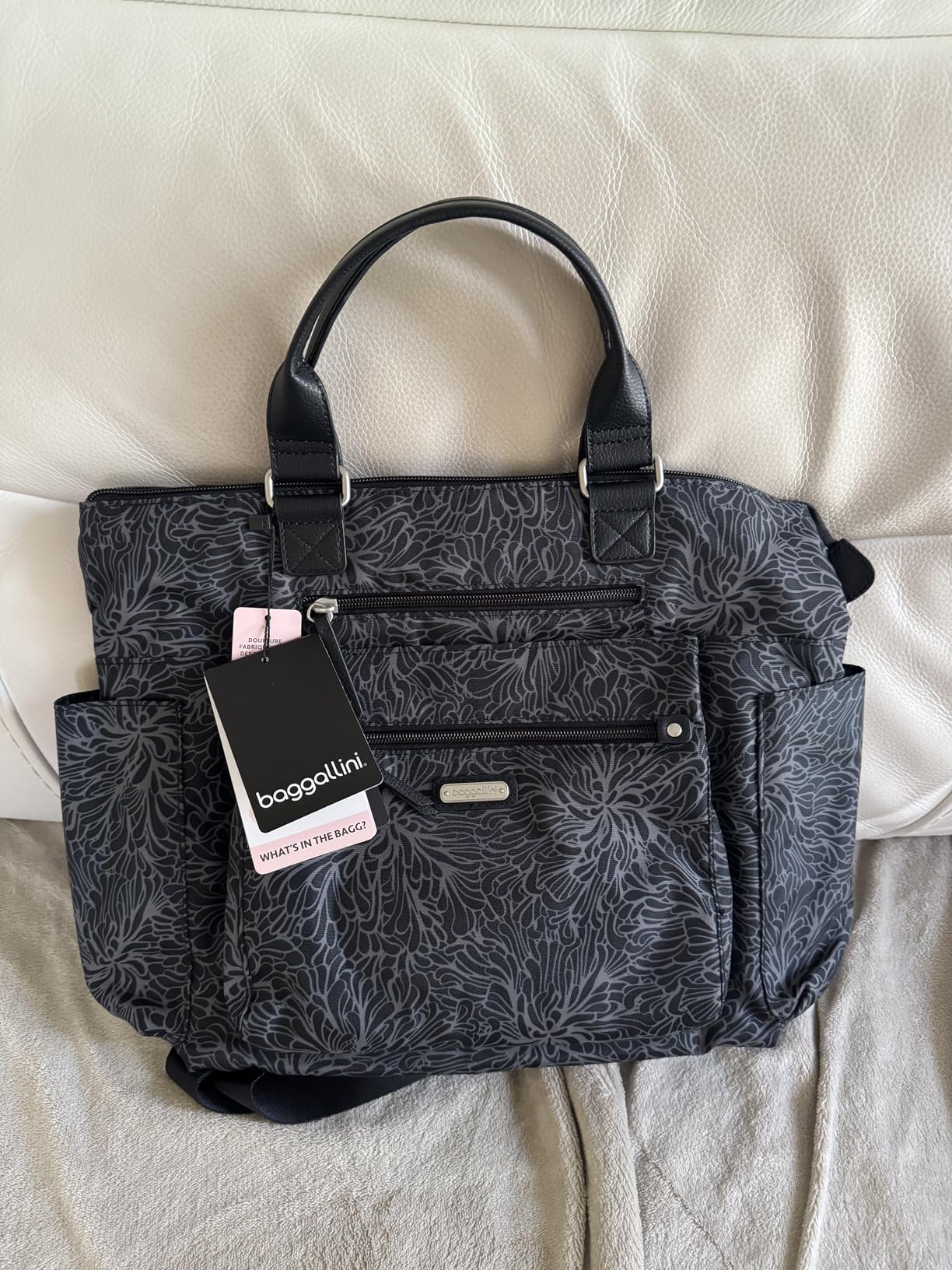 Baggallini 3-in-1 Convertible Backpack Tote Handbag - 15x12