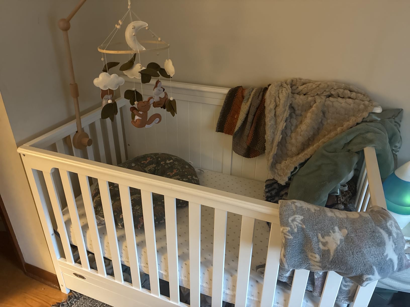 Graco Hadley 5-in-1 Convertible Crib with Drawer - GREENGUARD Gold Certified, Fits Standard Crib Mattress, Converts to Toddler Bed, Daybed and Full Bed, 4 Adjustable Mattress Heights (White) customer photo 2