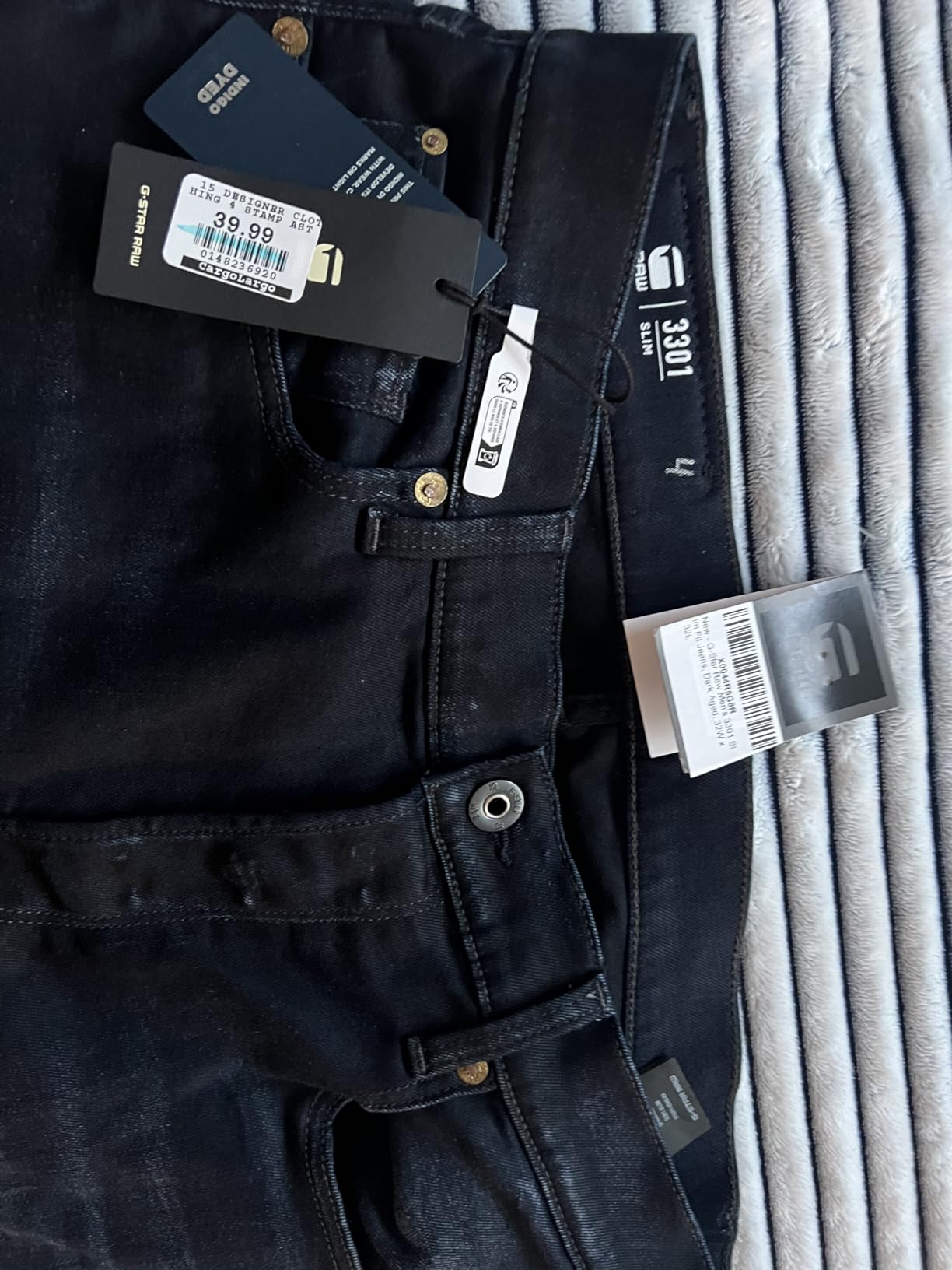 G-Star Raw Men's 3301 Slim Fit Jeans customer photo 1