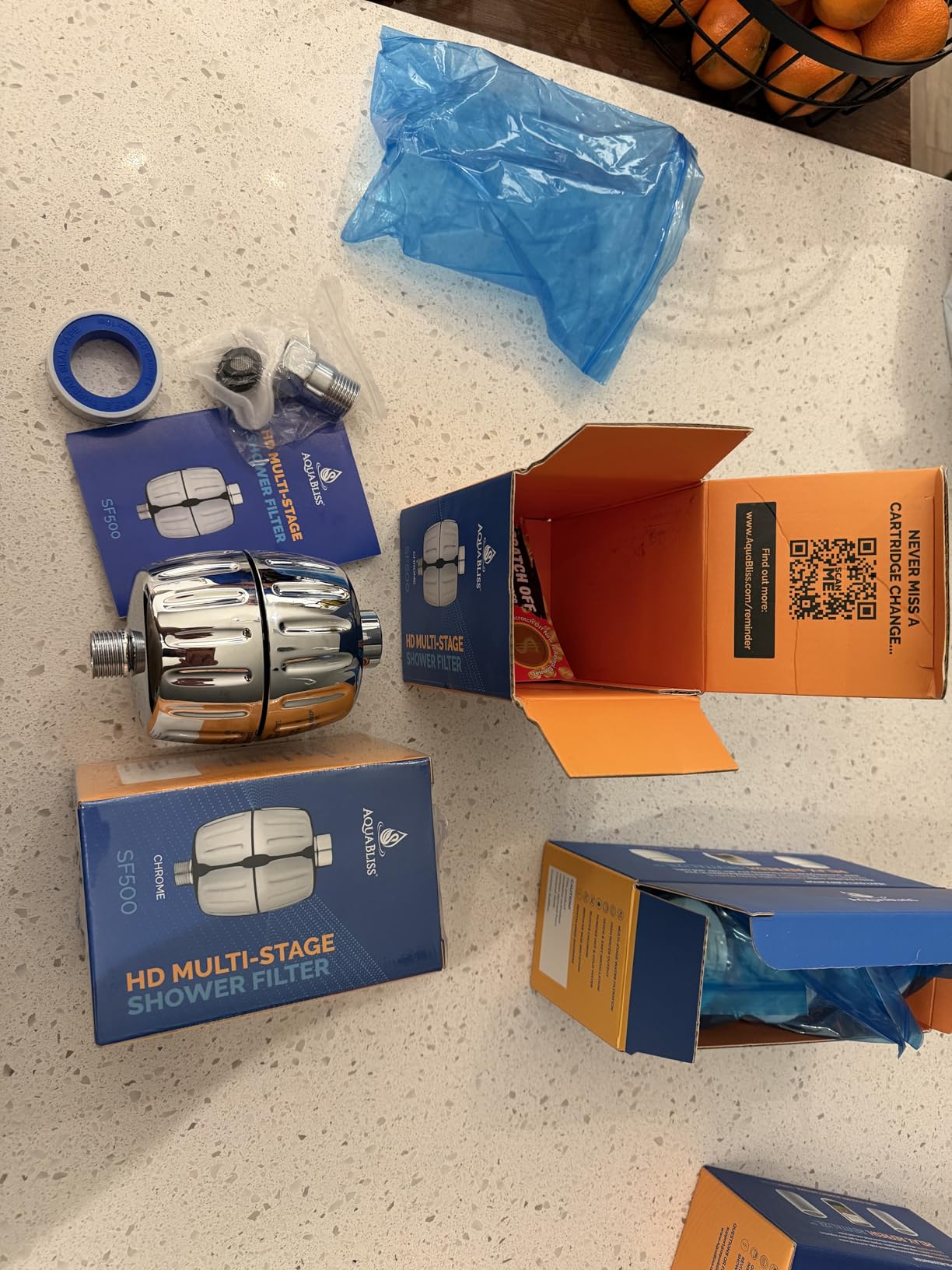 Aquabliss HEAVY DUTY Shower Filter - Latest Superior Advanced 30x Filtration - Universal Multi-Stage Shower Head Filter Reduces Chemicals, Chlorine & Odors - Chrome (SF500) customer photo 1