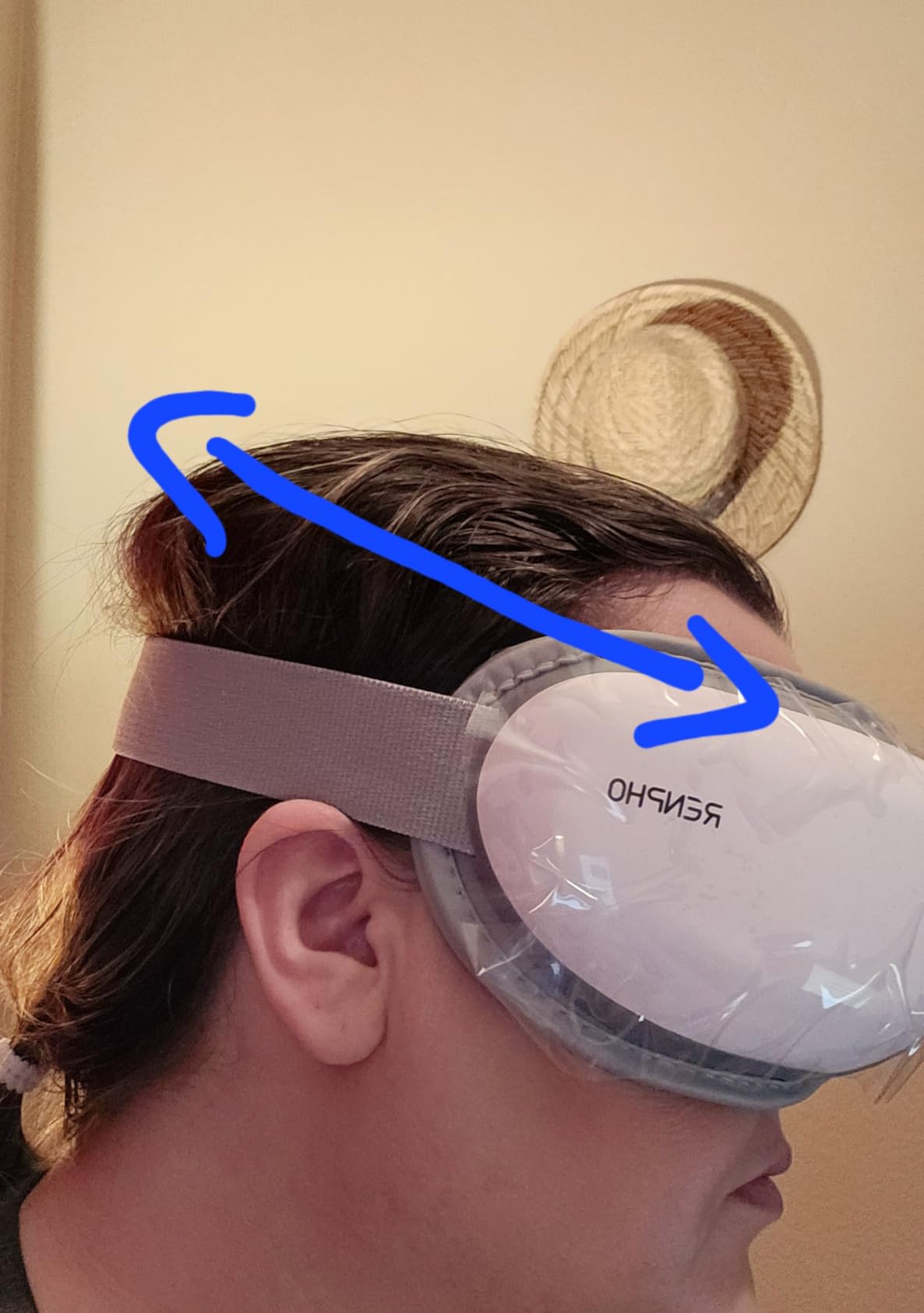 RENPHO Fathers Day Dad Gifts, Eye Massager with Heat, FSA Eligible HSA, Eye Mask for Head Tension, Birthday Gifts for Men Women Mom Husband, Sleep Mask for Eye Strain and Dry Eyes, Eyeris 1 customer photo 1