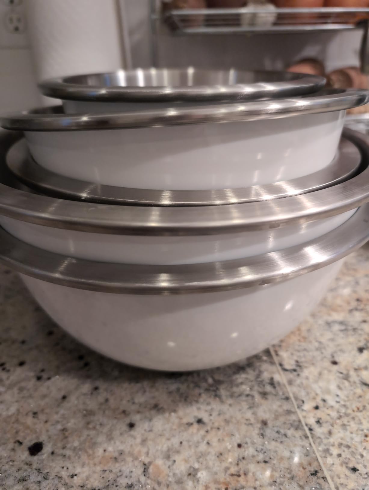 OXO Good Grips 3-Piece Stainless Steel Mixing Bowl Set - Blue/Gray customer photo 1