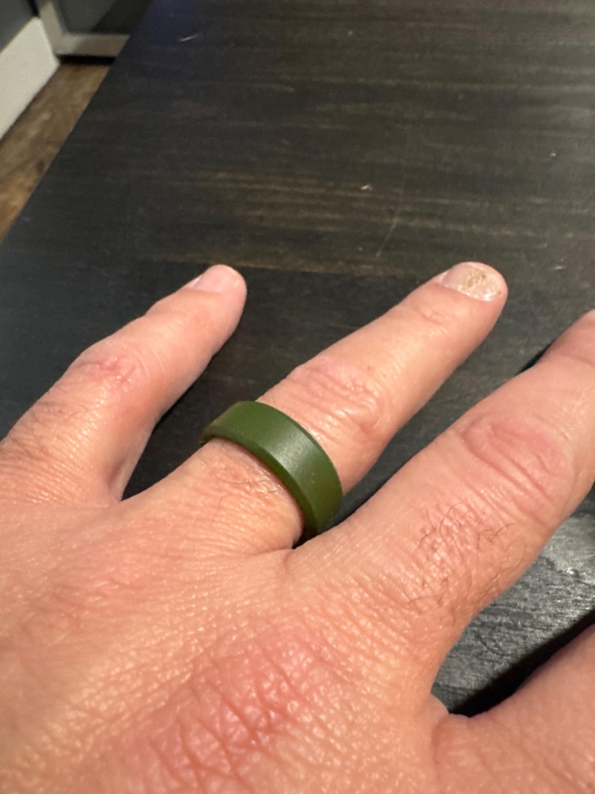 Groove Life Edge Silicone Ring - Breathable Rubber Wedding Rings for Men, Unique Design, Comfort Fit Ring customer photo 2