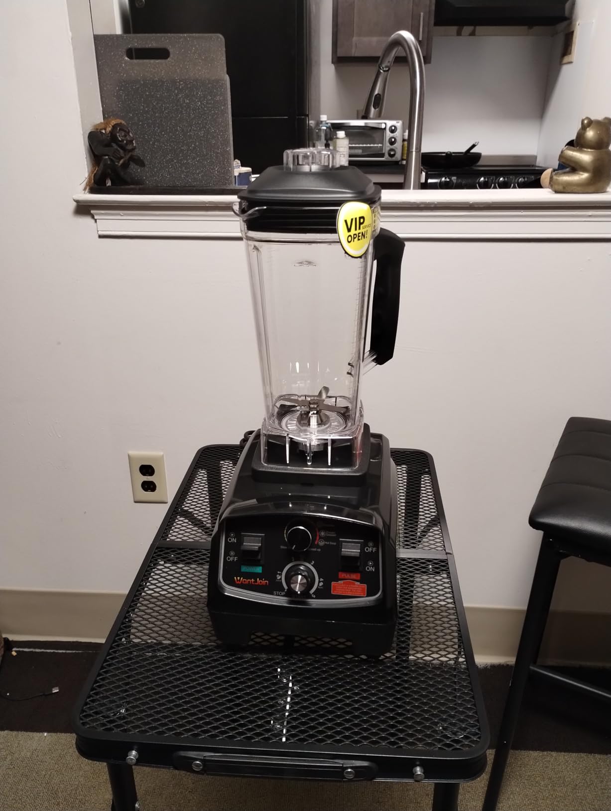 WantJoin Professional Blender, ETL listed 70oz Commercial Blender for kitchen Max 1800W High Power Home and Commercial with Timer, Smoothie Maker 2200ml for Crushing Ice, Frozen Dessert, Soup,fish customer photo 2