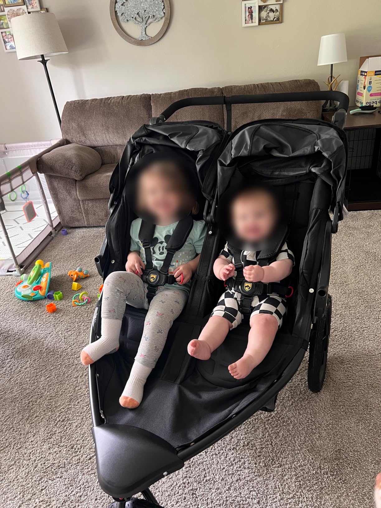 BOB Gear Revolution Flex 3.0 Duallie Jogging Stroller, Double Stroller, Graphite Black customer photo 2
