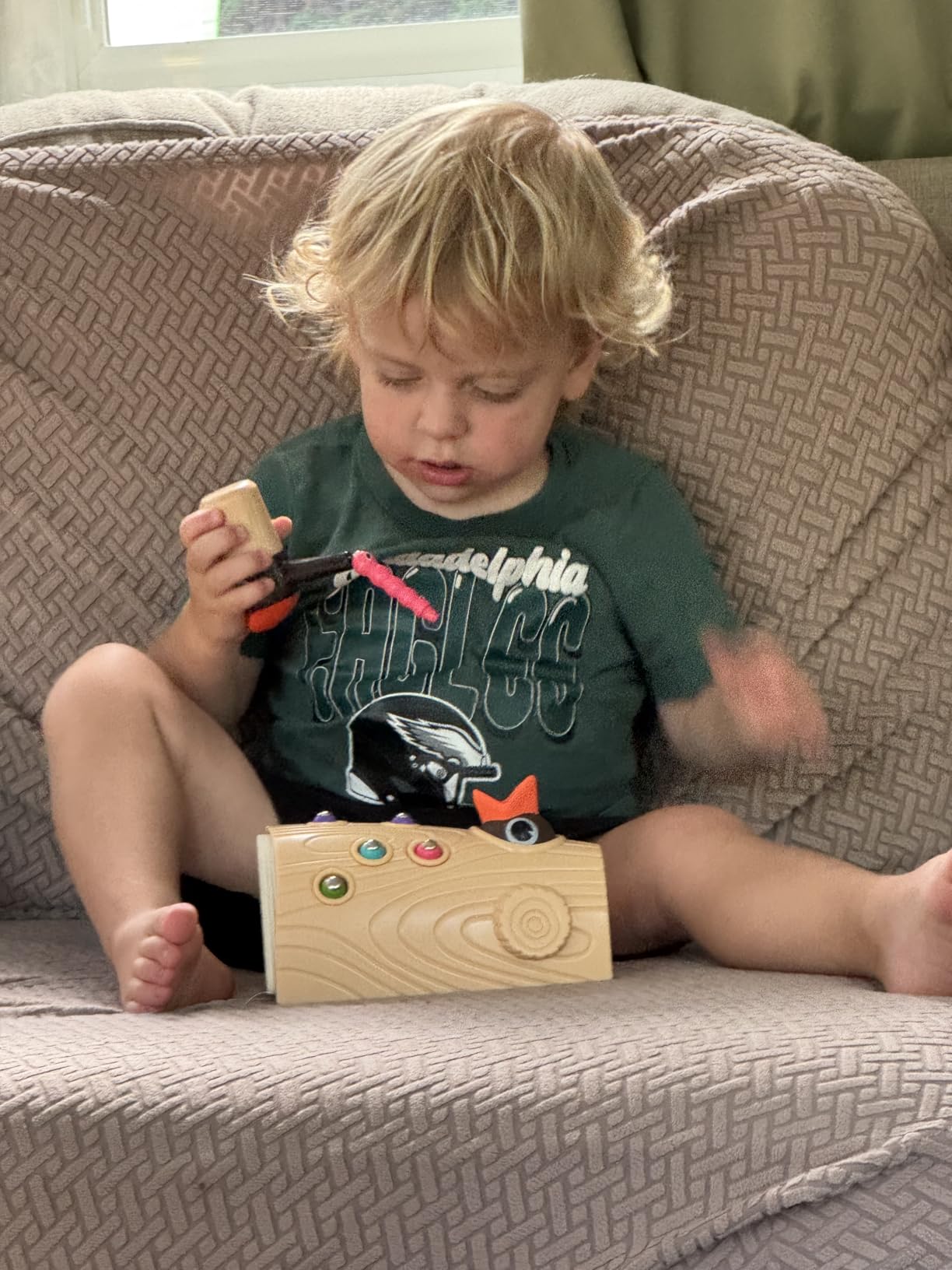 TOP BRIGHT Montessori Toys for 2 Year Old Girl Boy, Fine Motor Skills Toddler Sensory Toys Age 2-4, Woodpecker Worm Toy Magnetic Bird Feeding Game customer photo 1