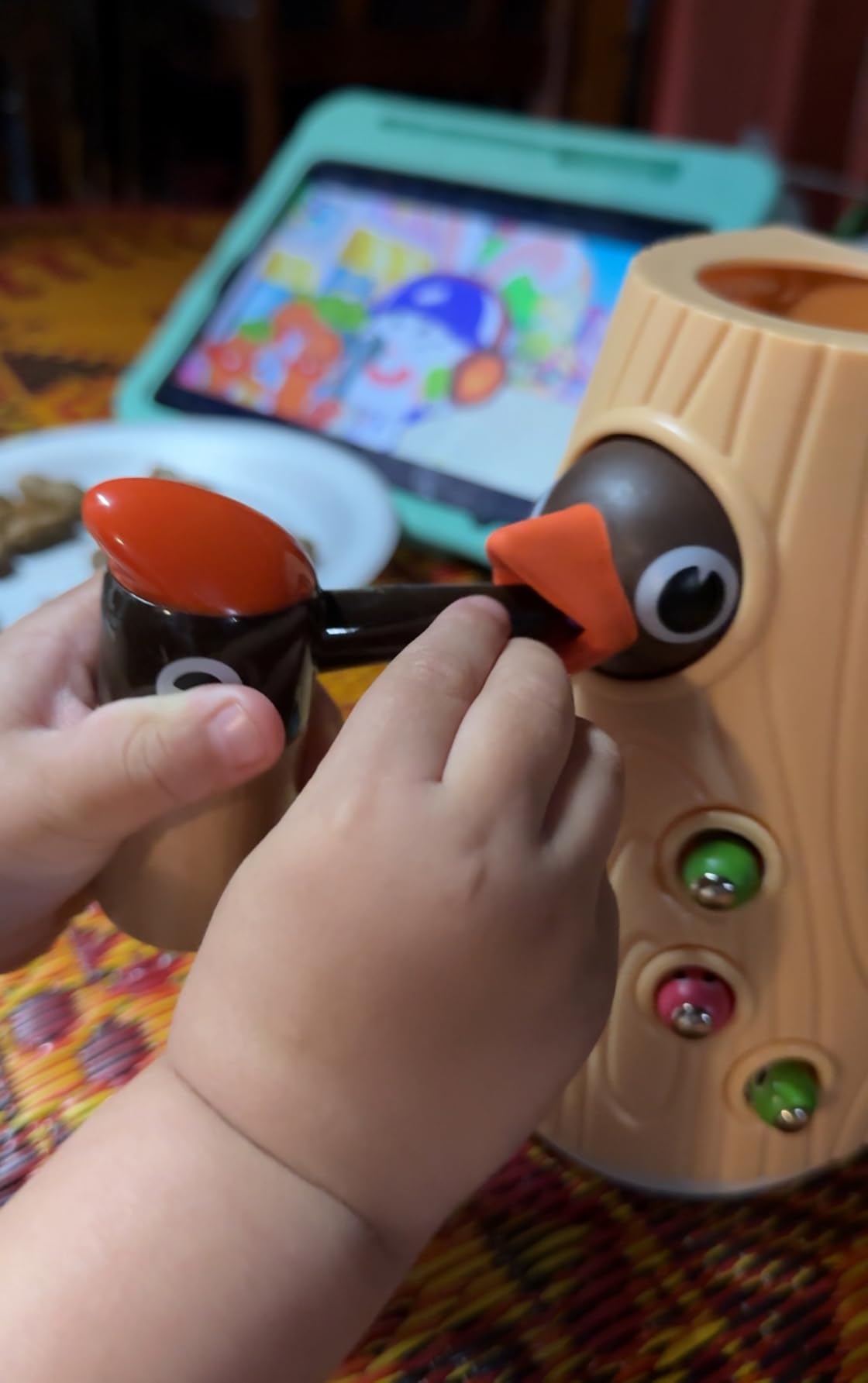 TOP BRIGHT Montessori Toys for 2 Year Old Girl Boy, Fine Motor Skills Toddler Sensory Toys Age 2-4, Woodpecker Worm Toy Magnetic Bird Feeding Game customer photo 2
