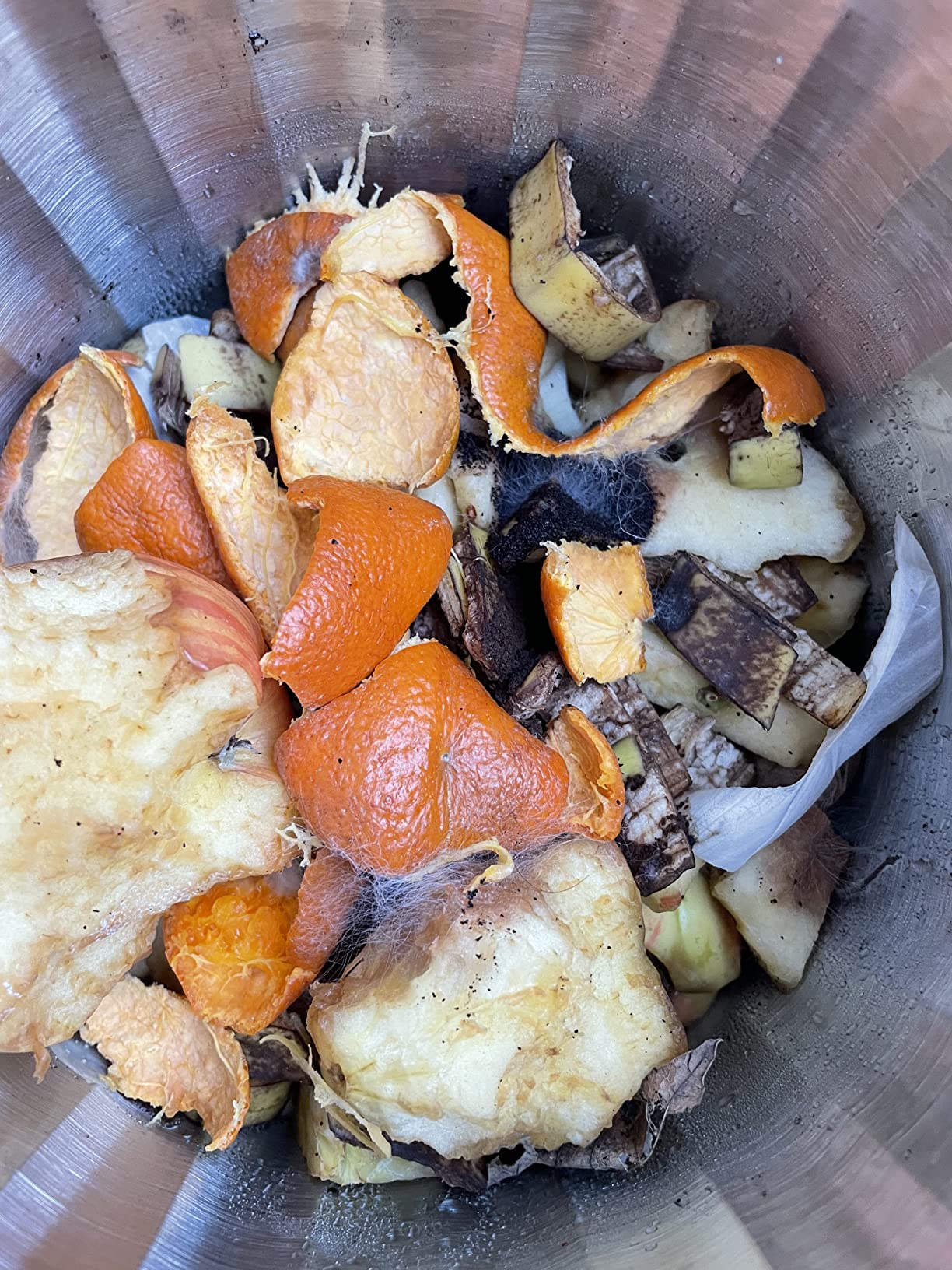 RED FACTOR Premium Compost Bin for Kitchen Countertop - Stainless Steel Food Waste Bucket with Innovative Dual Filter Technology - Includes Spare Filters (White, 1.3 Gallon) customer photo 2