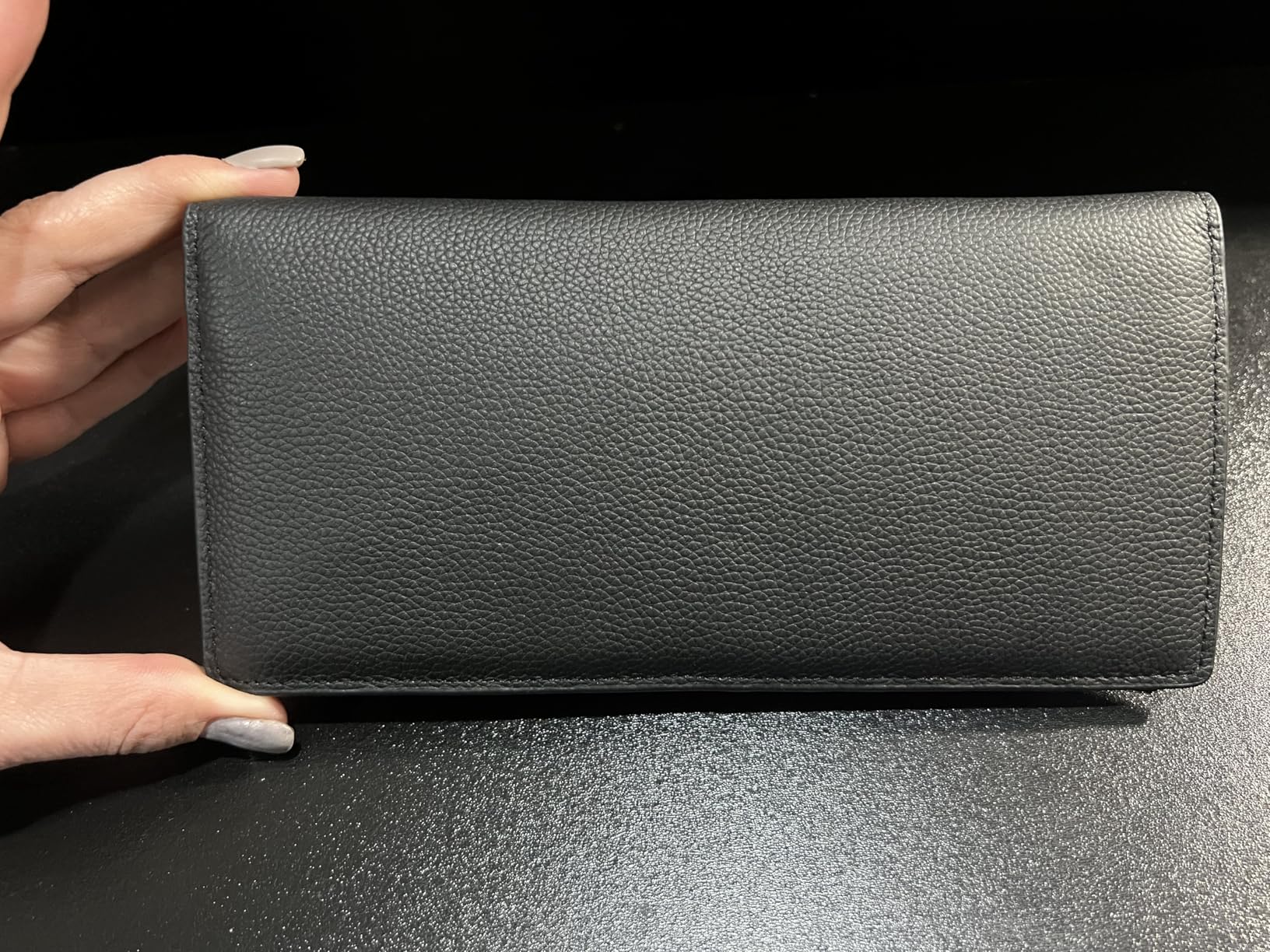 Bveyzi Ultra Slim Thin Leather RFID Blocking Credit Card Holder Bifold Clutch Wallets for Women customer photo 1