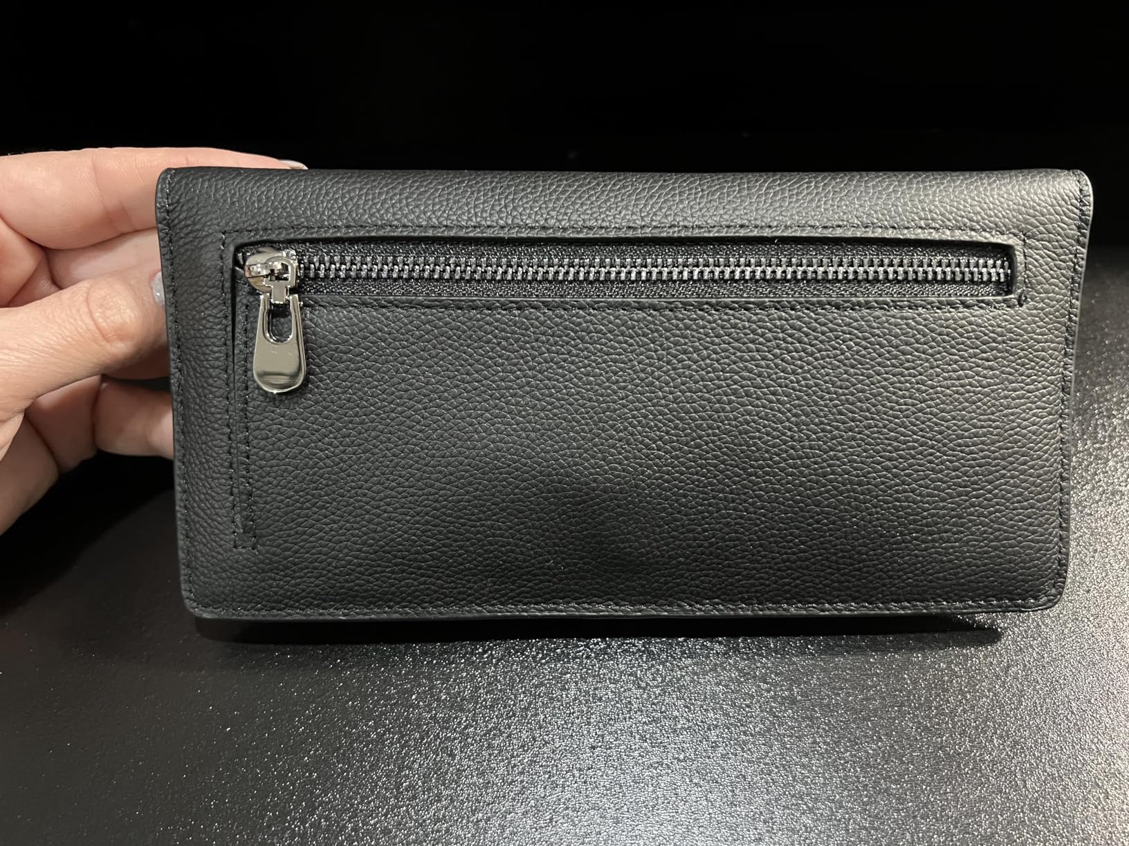 Bveyzi Ultra Slim Thin Leather RFID Blocking Credit Card Holder Bifold Clutch Wallets for Women customer photo 2