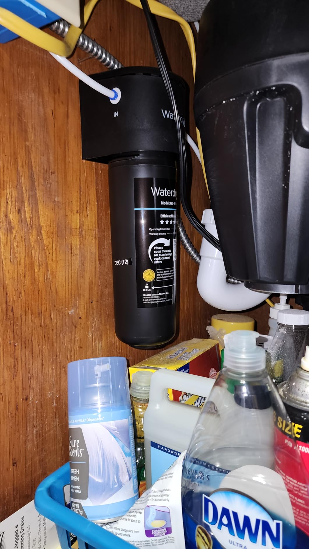 Waterdrop 10UB Under Sink Water Filter System, Reduces PFAS, PFOA/PFOS, Lead, Chlorine, Bad Taste & Odor, NSF/ANSI 42 Certified, Under Sink Water Filter with Faucet, 1 Year customer photo 2