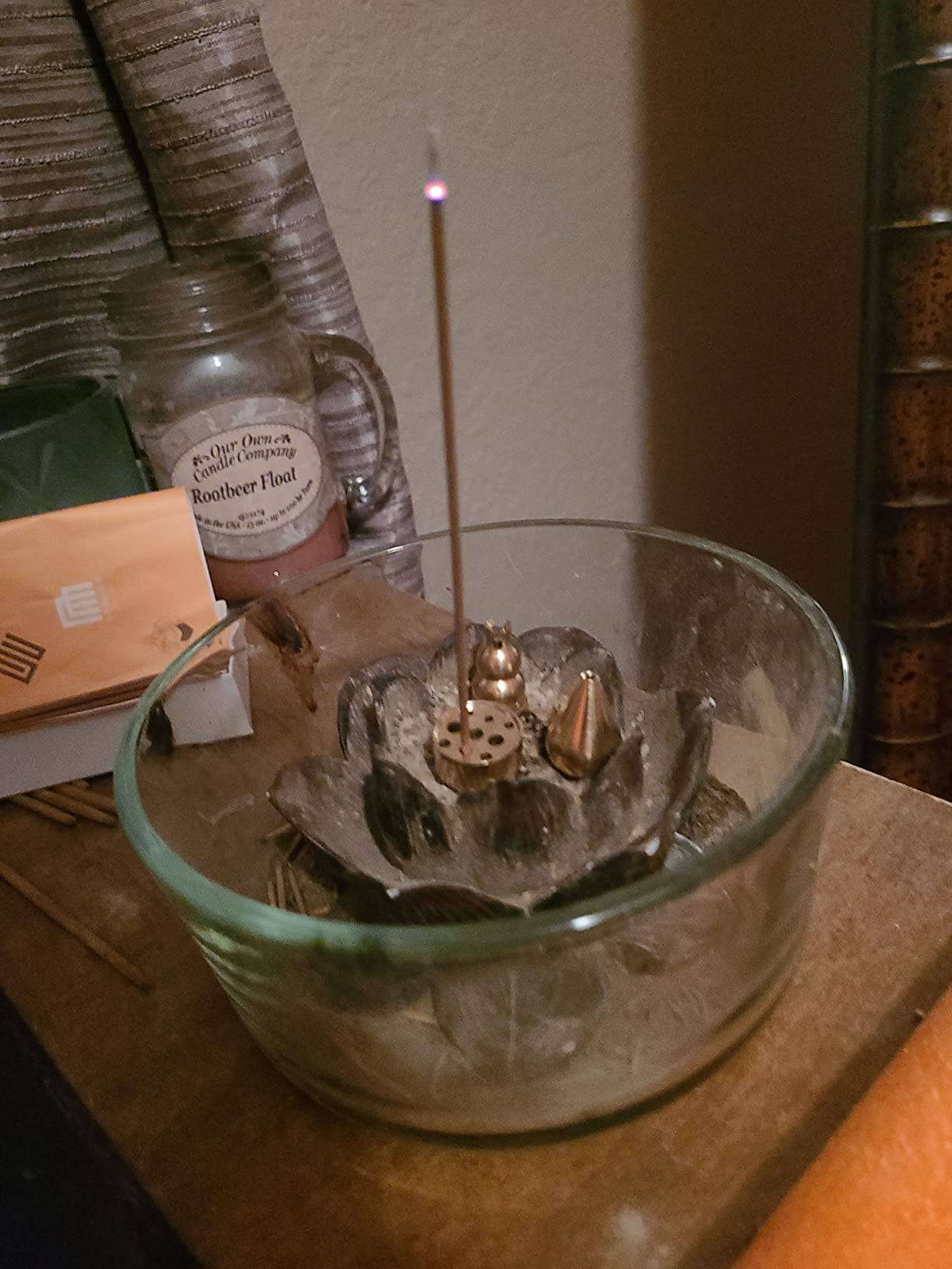 OIIKI Brass Incense Holder, Coil Incense Burner, Incense Stick Holder, Alloy Cone Ash Catcher for Indoor Outdoor Use (3 Styles) customer photo 2