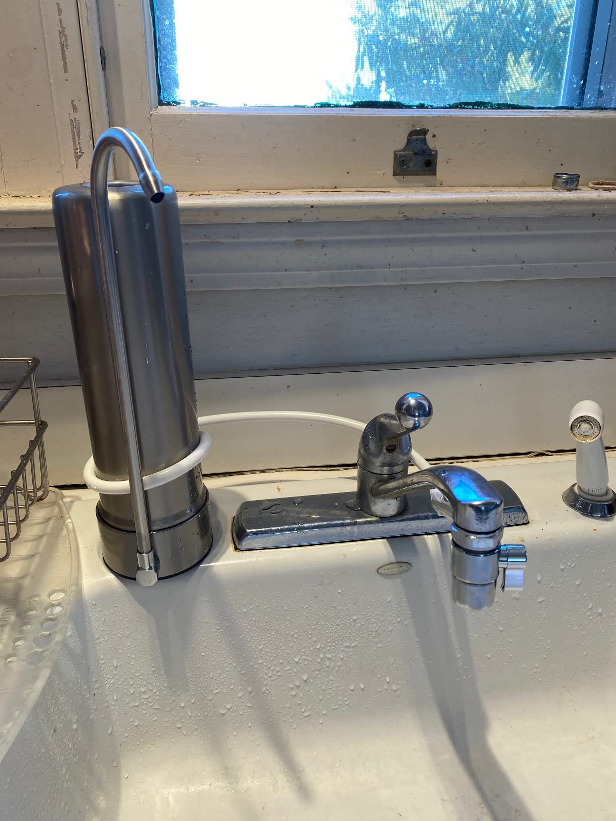 Waterdrop CTF-01 Water Filter for Sink Faucet, NSF/ANSI 42 Certified Countertop Water Filter System, 5-Stage Stainless Steel Faucet, Reduces Heavy Metals and 99% Chlorine, 8000 Gallons, 1 Filter customer photo 1