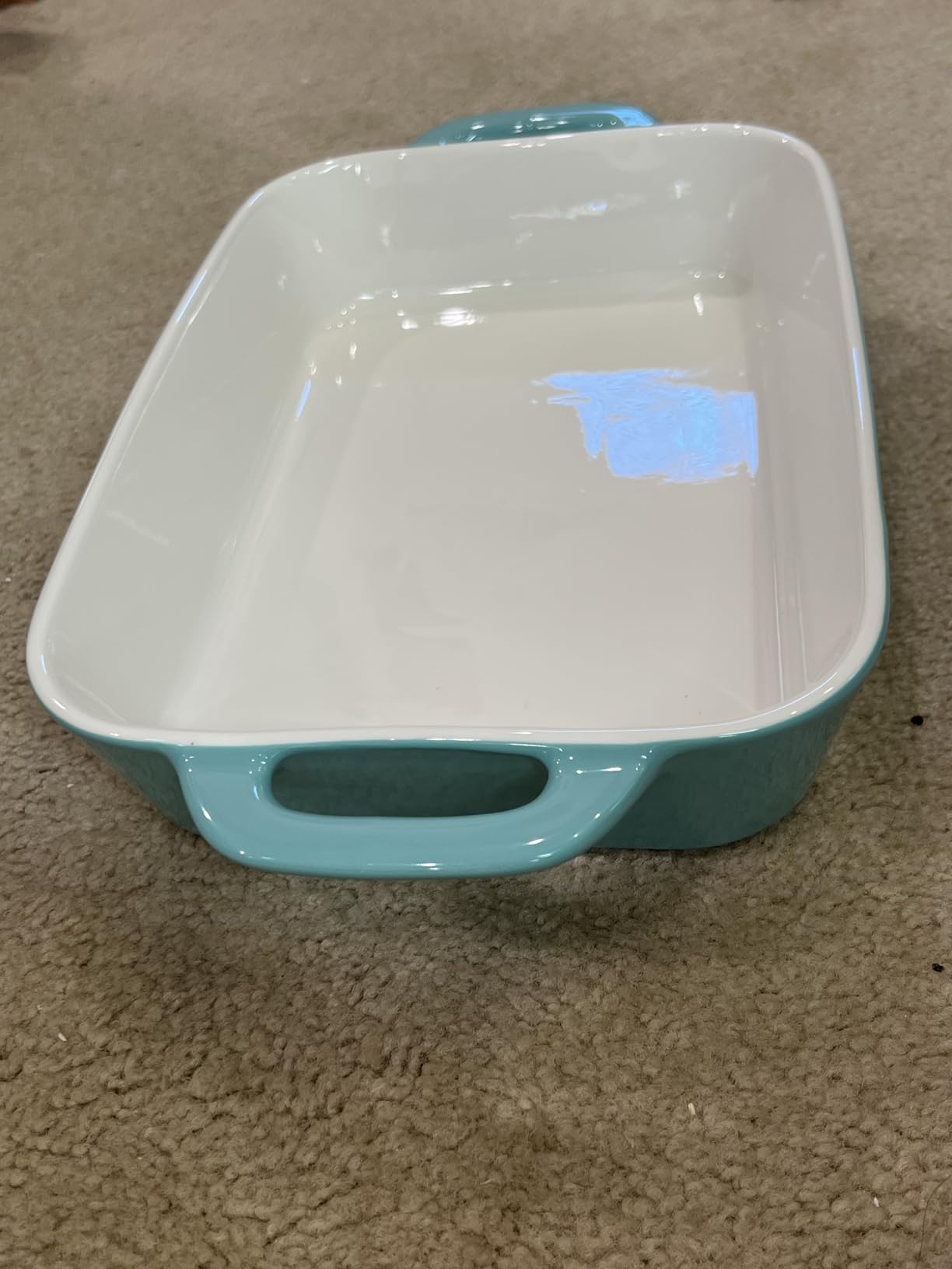 Sweejar Ceramic Bakeware Set, Rectangular Baking Dish for Cooking, Kitchen, Cake Dinner, Banquet and Daily Use, Casserole Dishes for Oven Porcelain Baking Pans (Jade) customer photo 2
