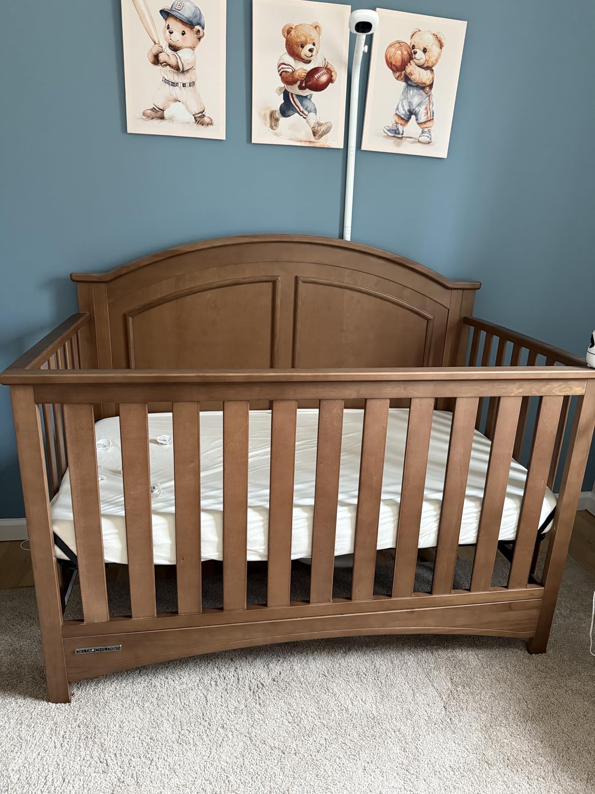 Delta Children Perry 6-in-1 Convertible Crib - - Greenguard Gold Certified, Walnut Espresso customer photo 2