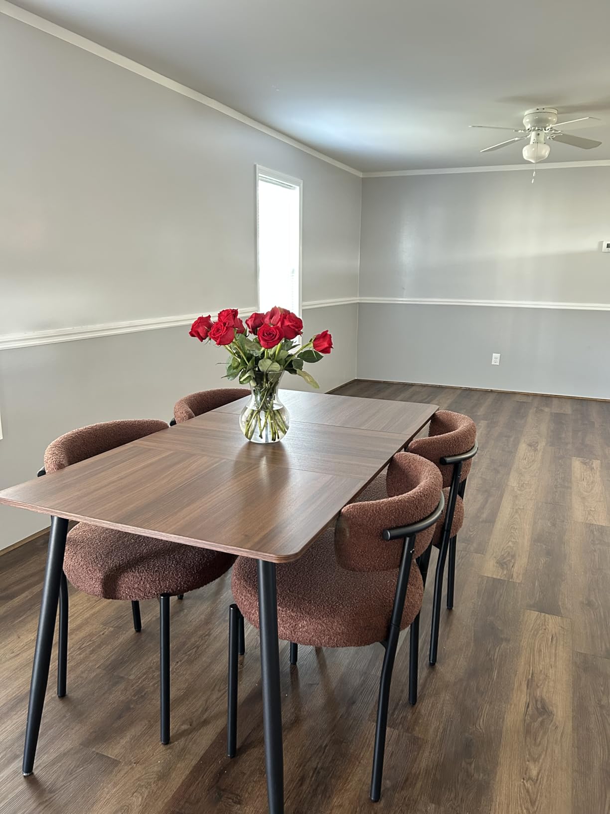 VASAGLE Folding Dining Table, Kitchen Table customer photo 1
