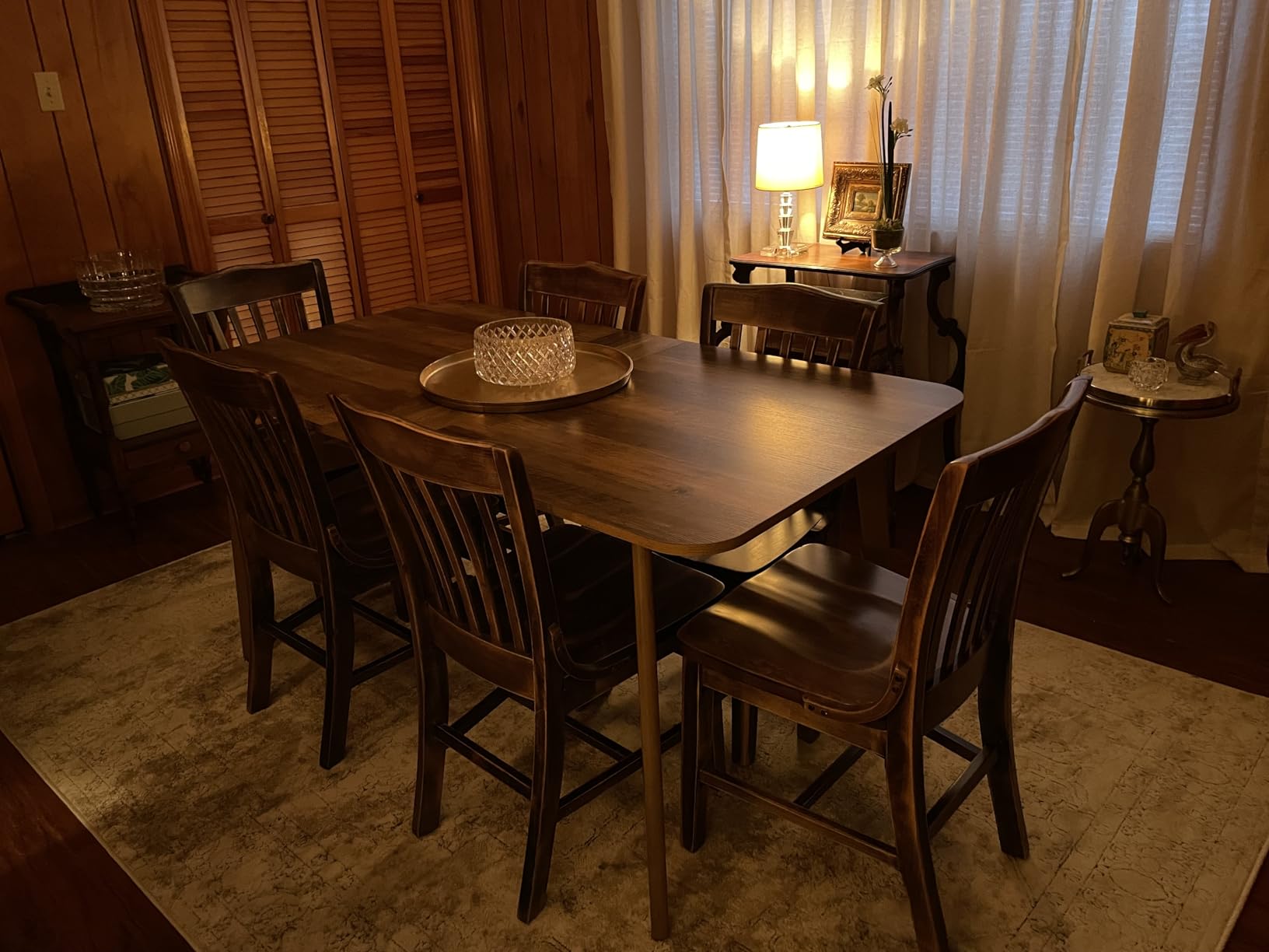VASAGLE Folding Dining Table, Kitchen Table customer photo 2
